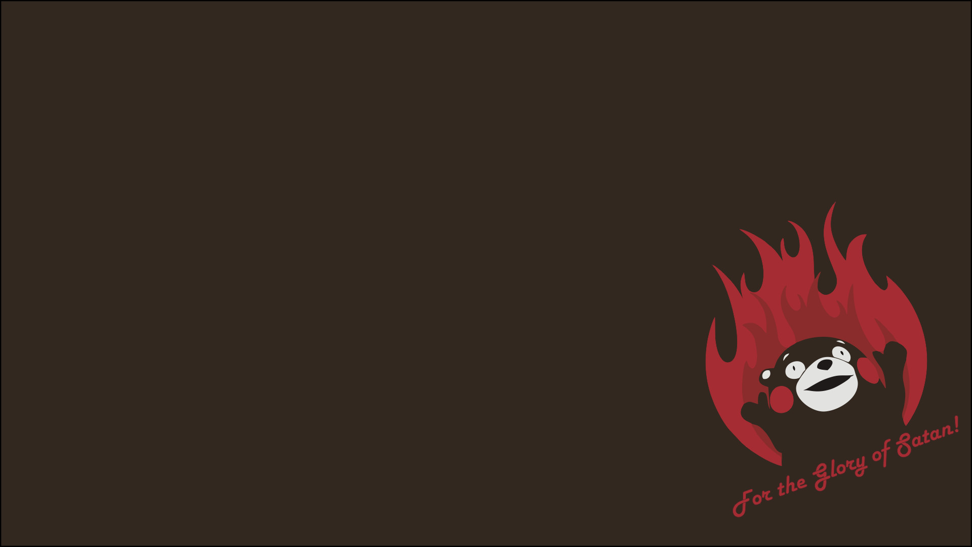 1920x1080 Text Logo Karikatur Feuer Satan Marke Kumamon Bildschirmfoto  Computer-Tapete Schriftart