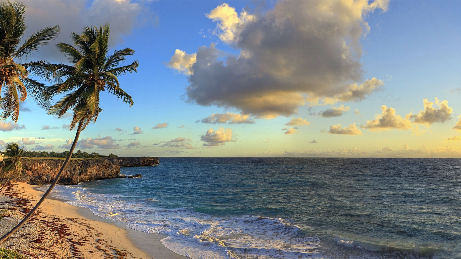 1920x1080 Beautiful beach sunset, Windows 8 panoramic widescreen wallpapers #6 -  .