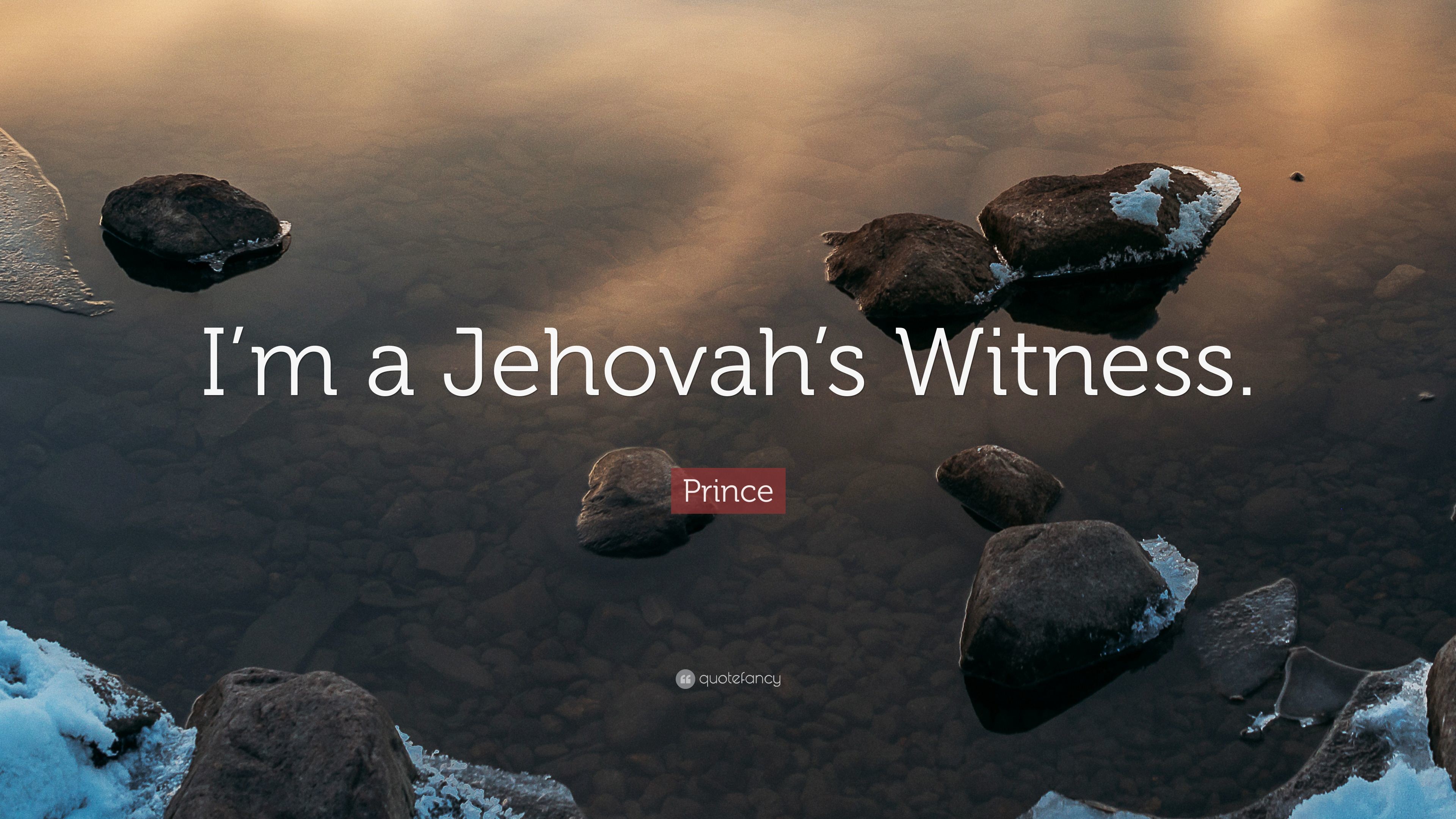 3840x2160 Prince Quote: “I'm a Jehovah's Witness.”