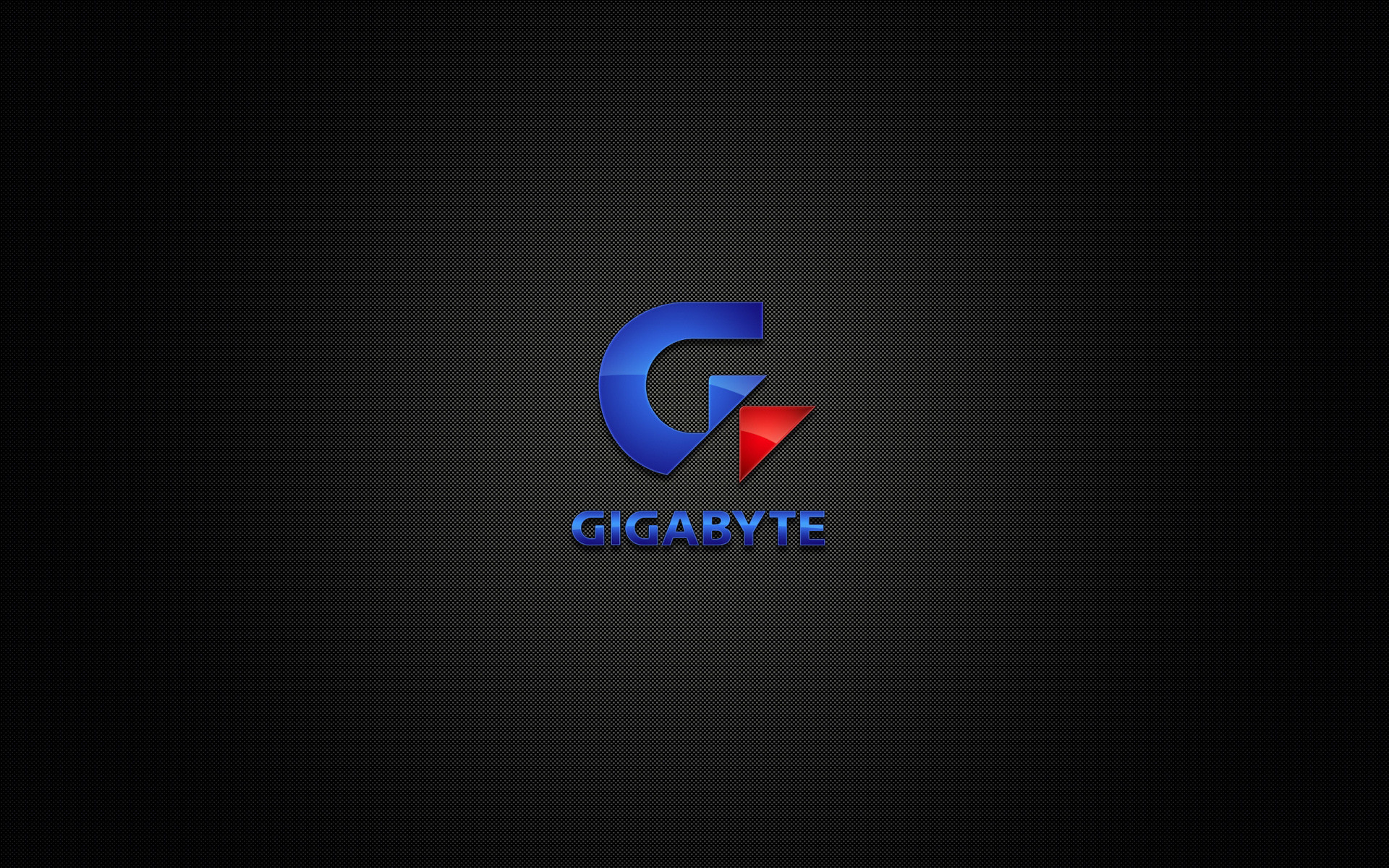 1920x1200 Gigabyte Logo on Black Background Wallpaper