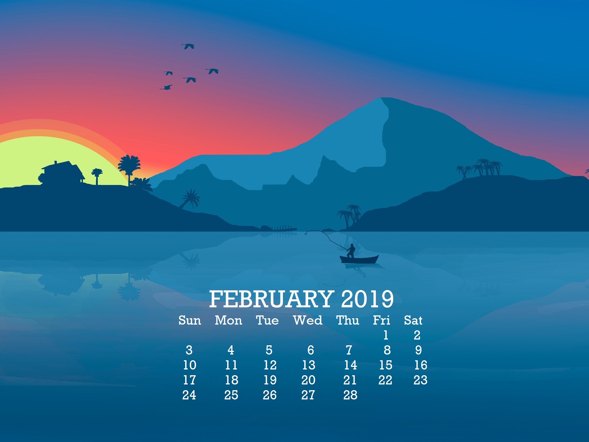 2048x1536 Beautiful February 2019 Desktop Wallpaper