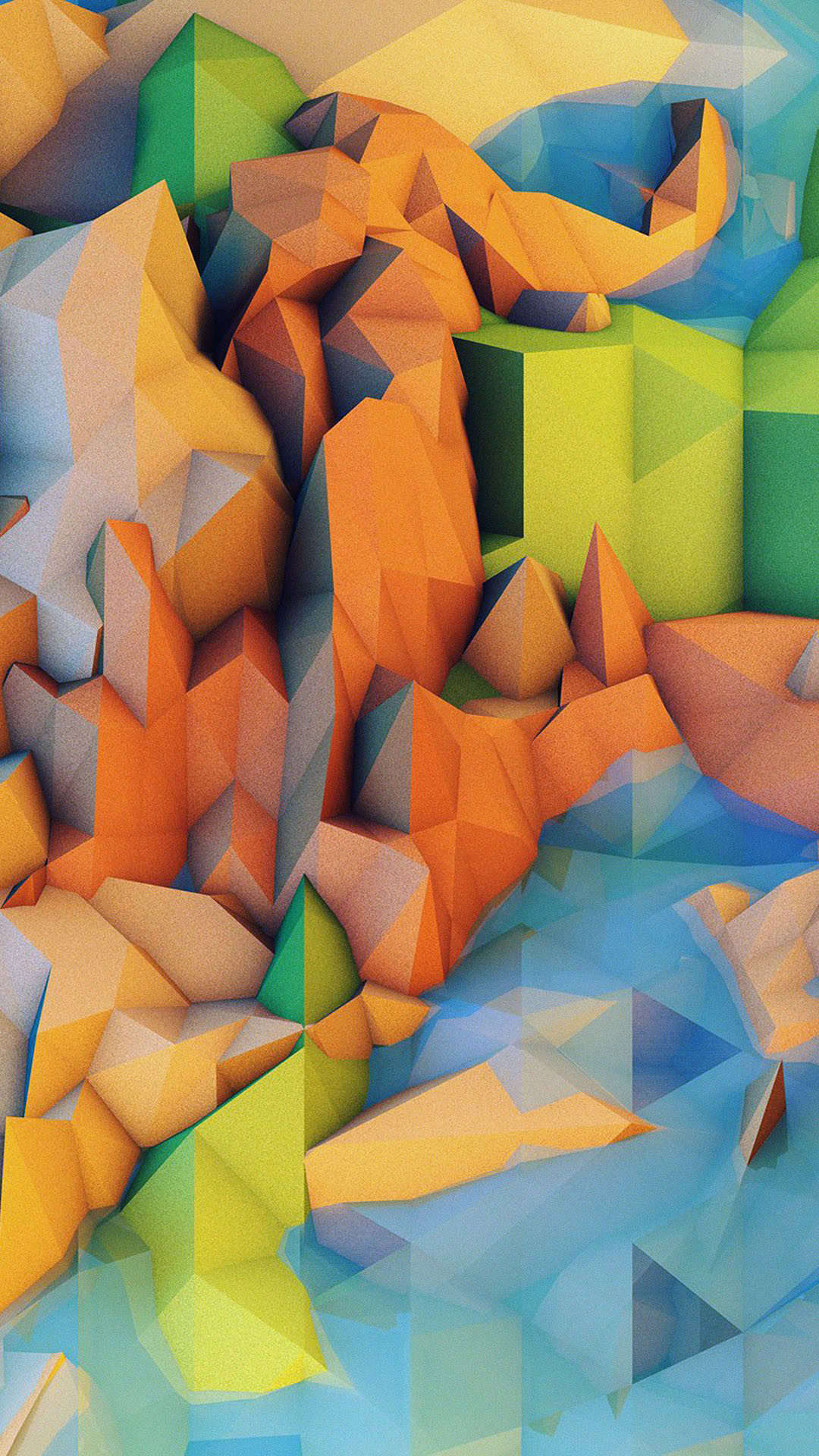 1080x1920 Low Poly Mountains CGI Android Wallpaper ...