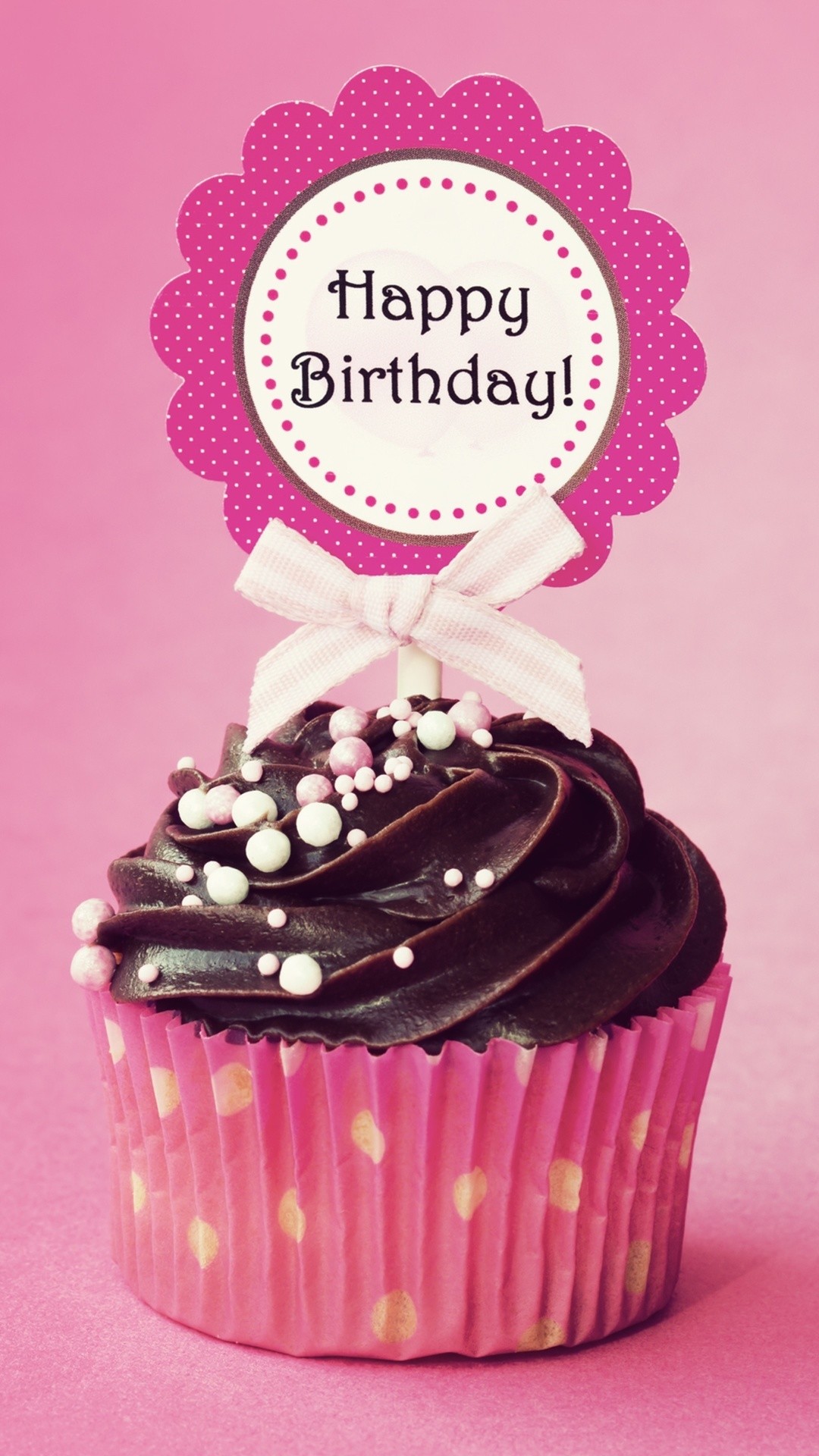 1080x1920 Happy Birthday Cupcake
