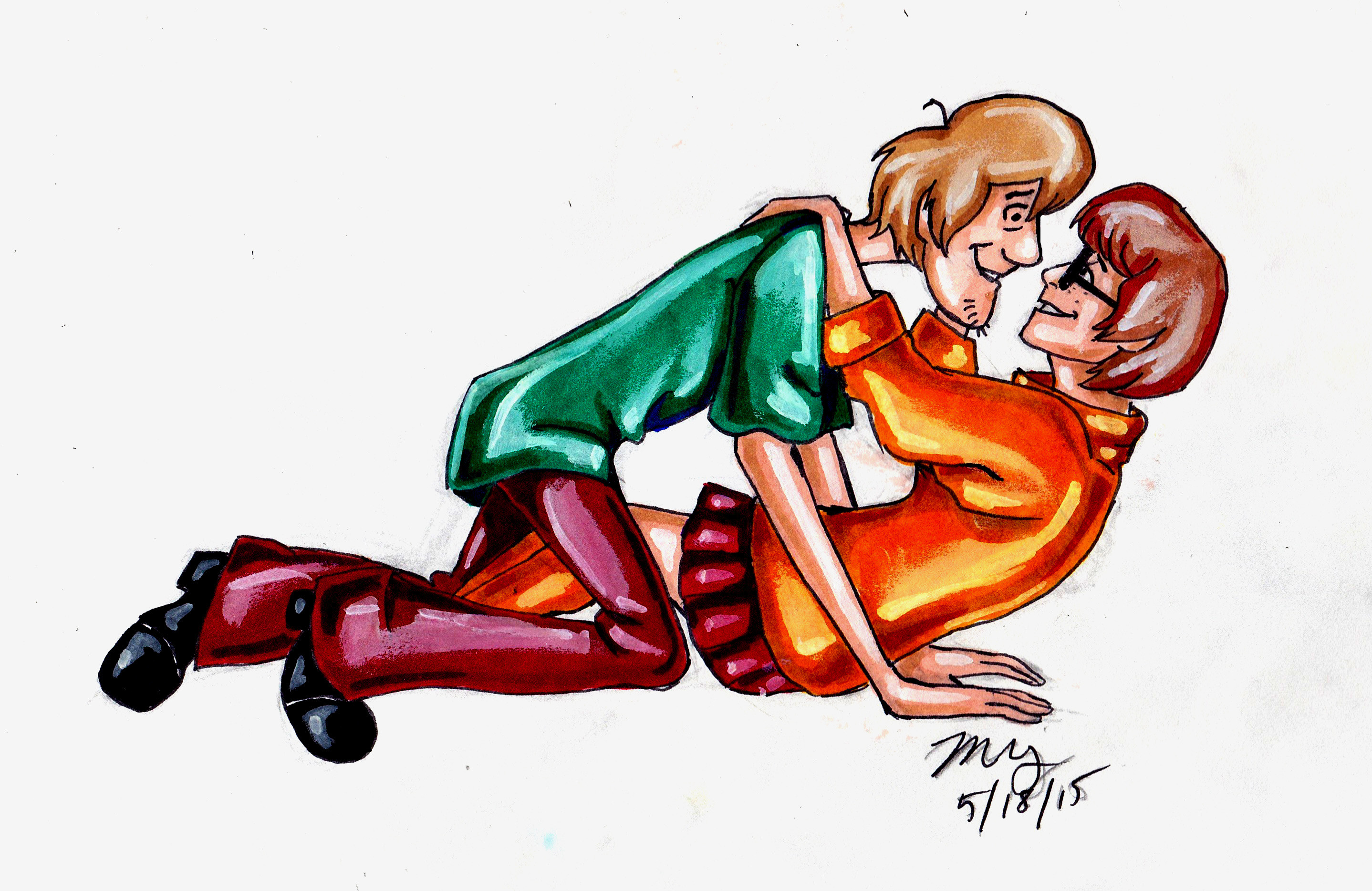 2876x1868 bizarremoon images Shaggy and Velma Cuddle HD wallpaper and background  photos