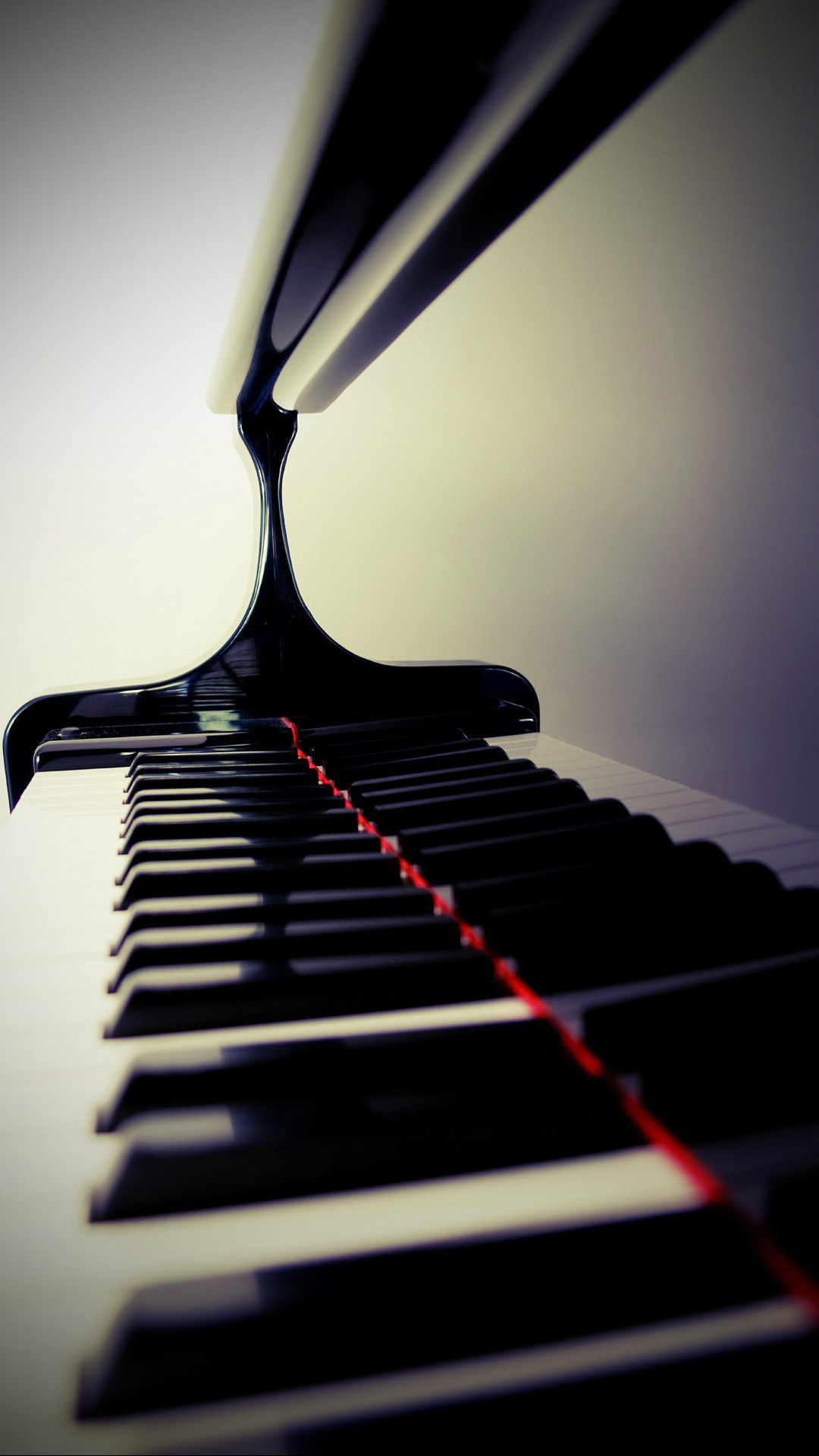 1080x1920 Stylish Piano Keys Black and White Blurred