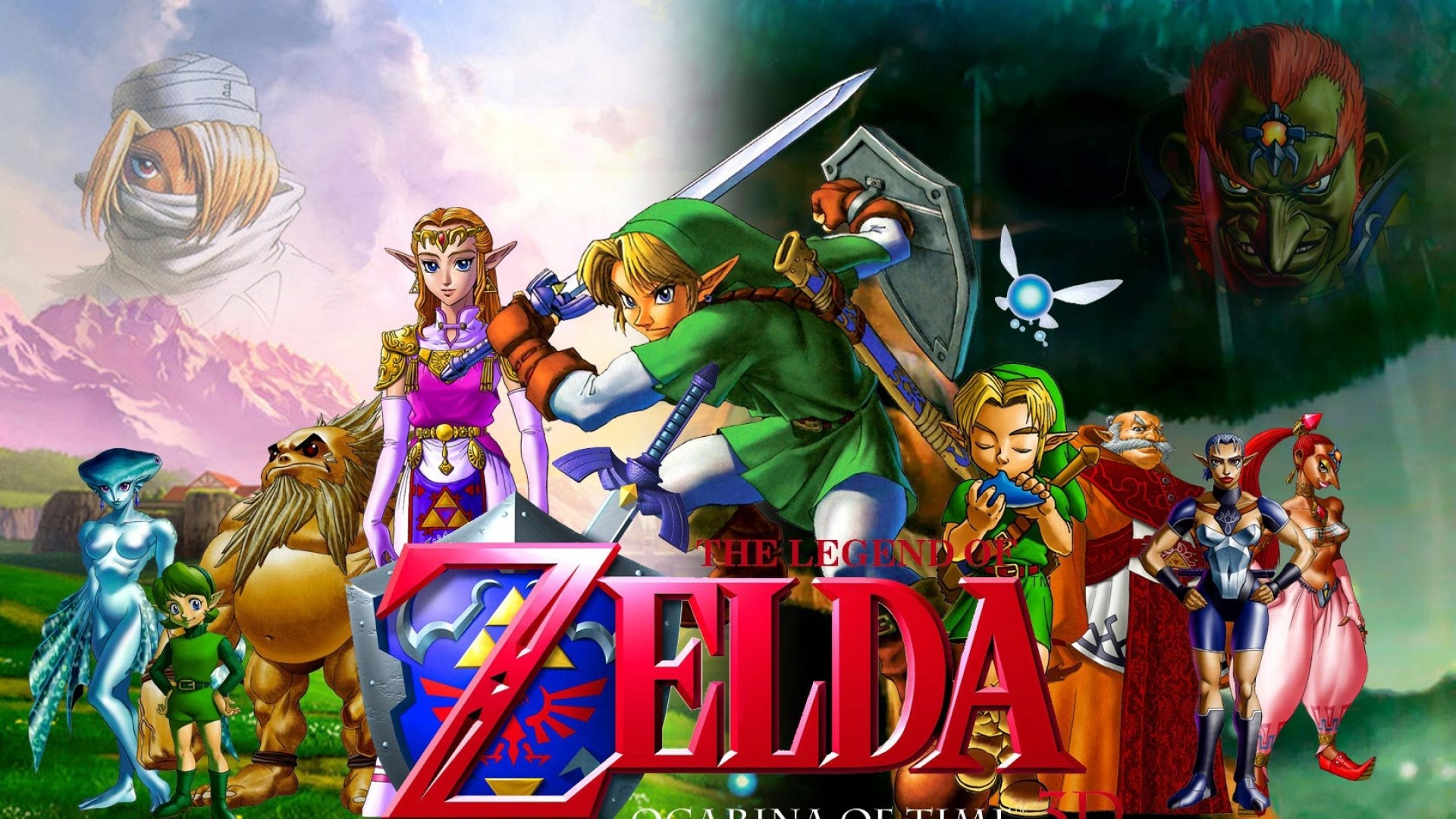 1920x1080 legend of zelda, Characters, Faces, Swords, Zelda Full HD .