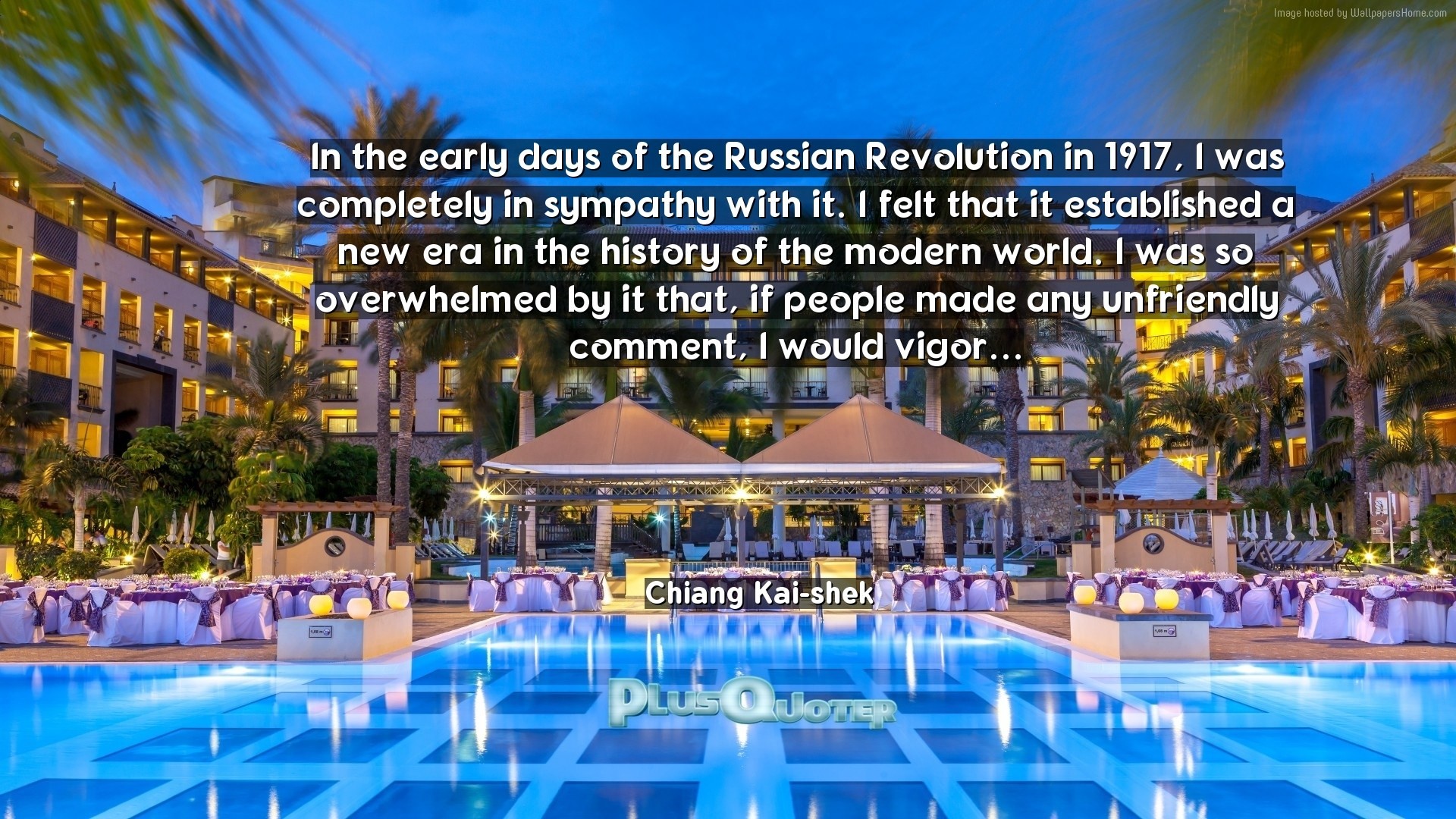 1920x1080 Download Wallpaper with inspirational Quotes- "In the early days of the  Russian Revolution in