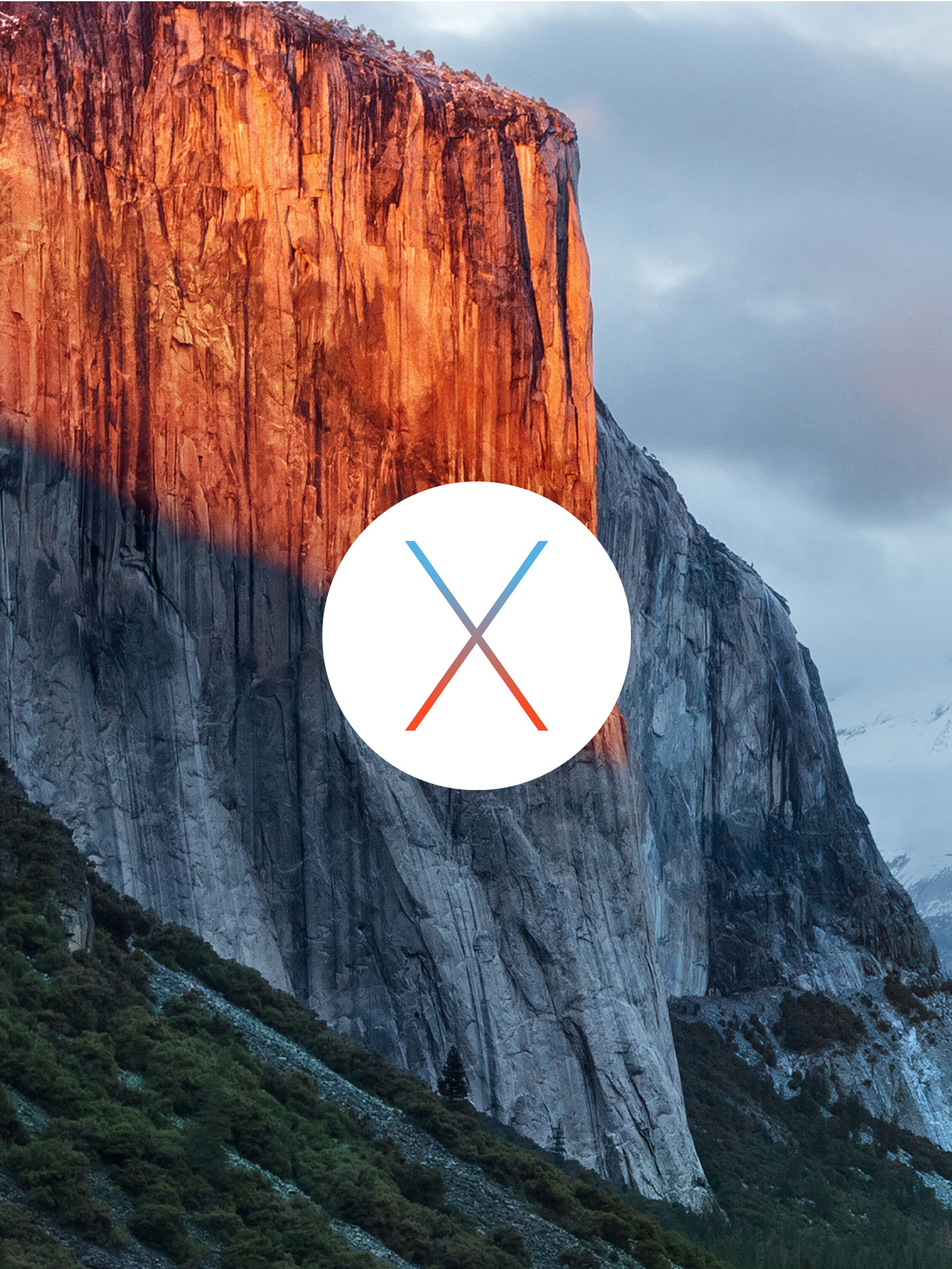 1536x2048 El Capitan wallpaper splash with logo axinen. Download: Desktop (2880 x  1800) | iPad | iPhone