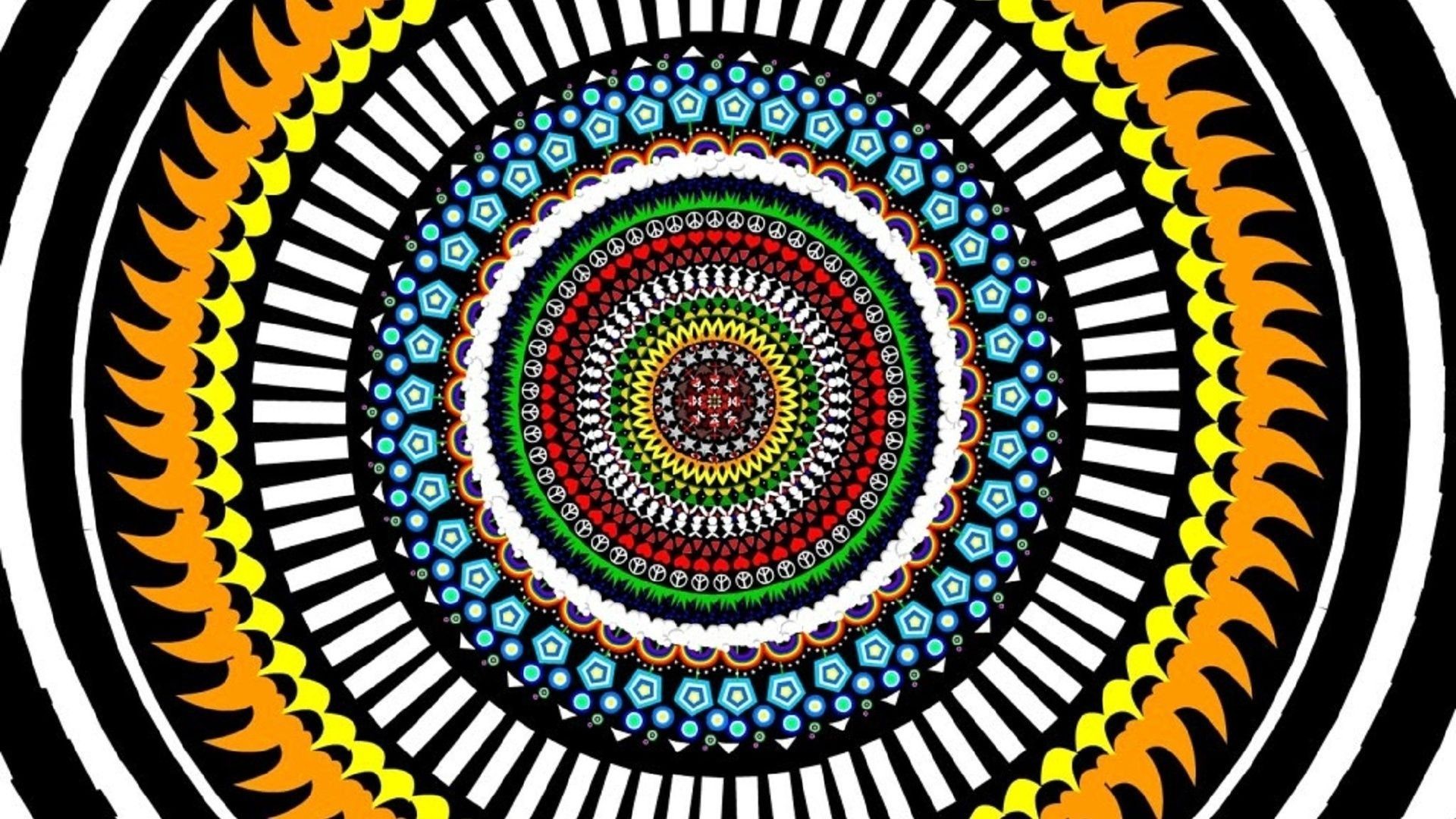 1920x1080  color hypnoz circle, hypnosis, optical illusions .