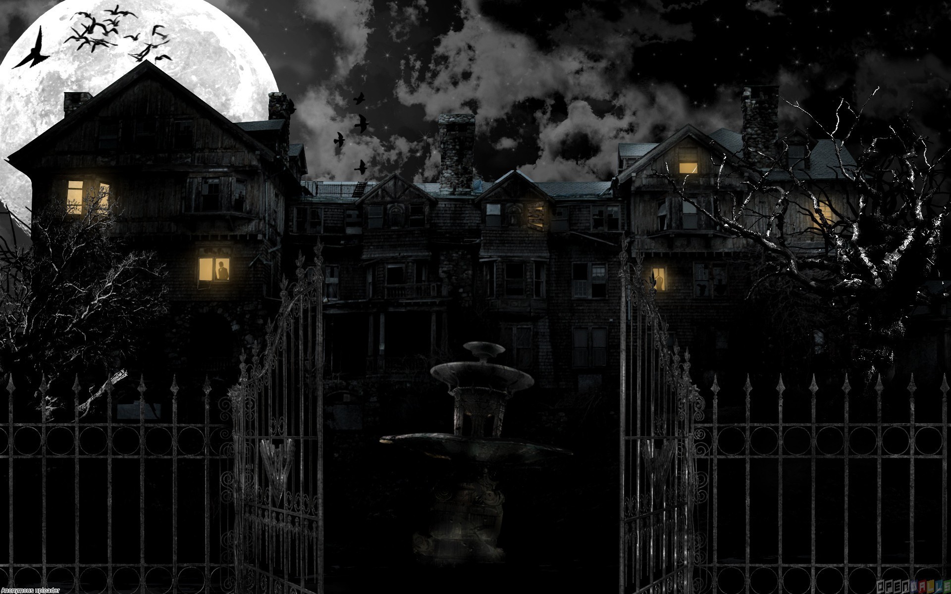 1920x1200 Widescreen Wallpapers of Haunted House, Fine Wallpaper