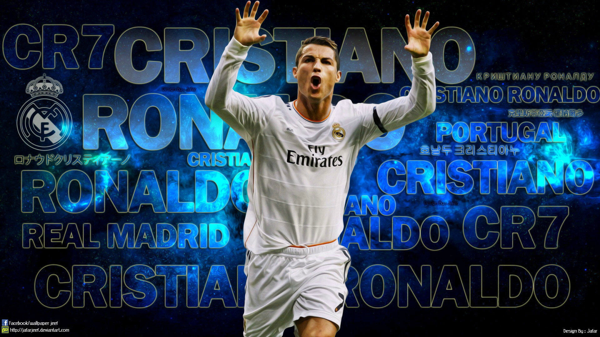 1920x1080 Cristiano Ronaldo Wallpapers HD blue background