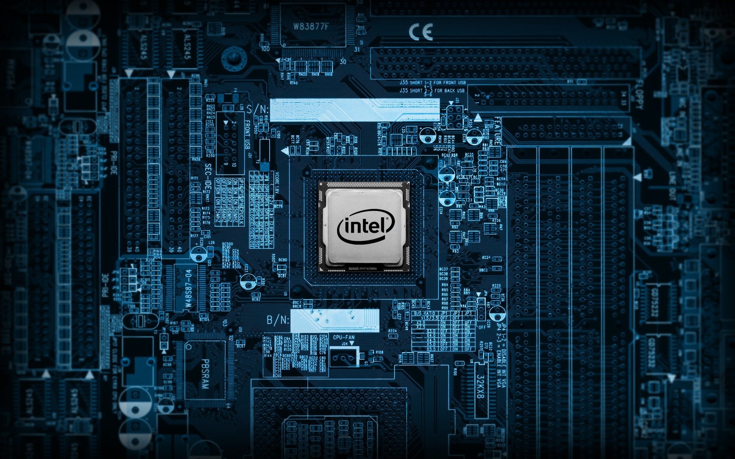 2560x1600 Intel Motherboard Wallpaper HD 08446
