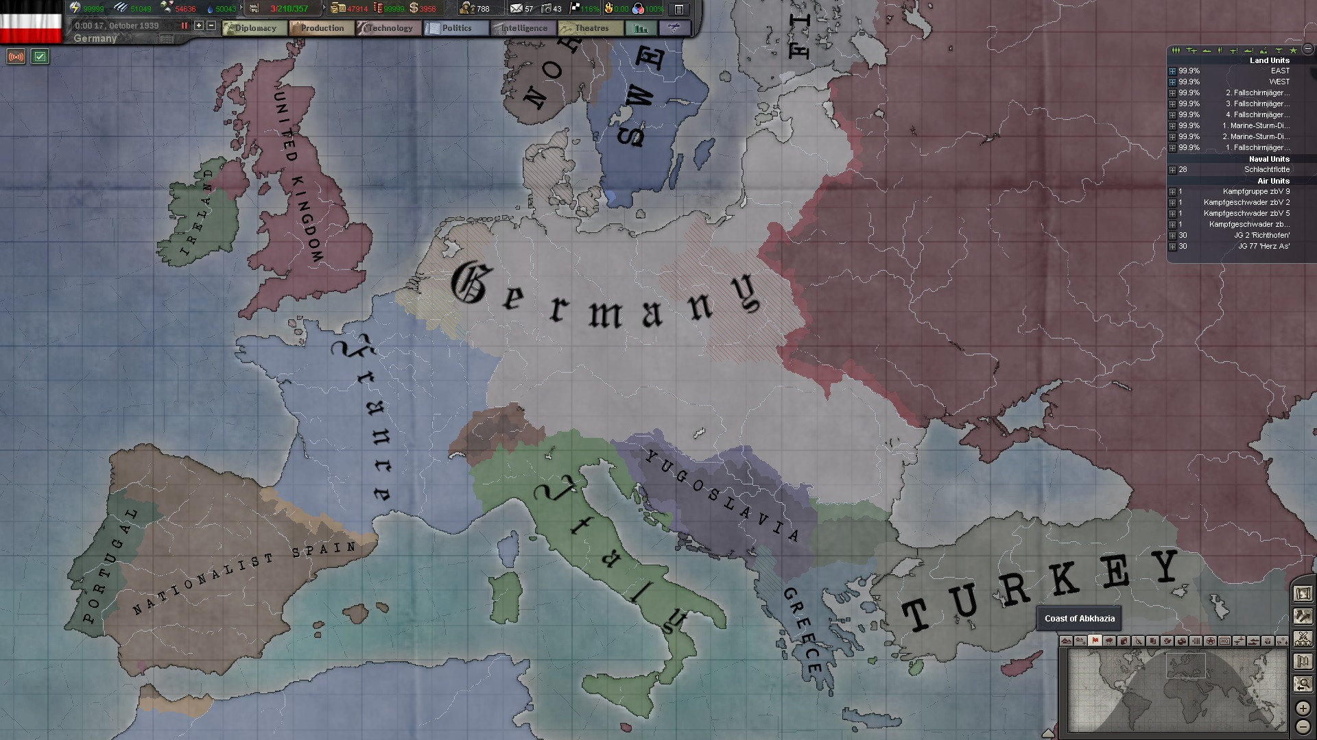 1920x1080 I have puppeted France in order to get another "decent" ally on the  contient. The same day I triggered the "Dantzig or war" event I declared  war on the ...