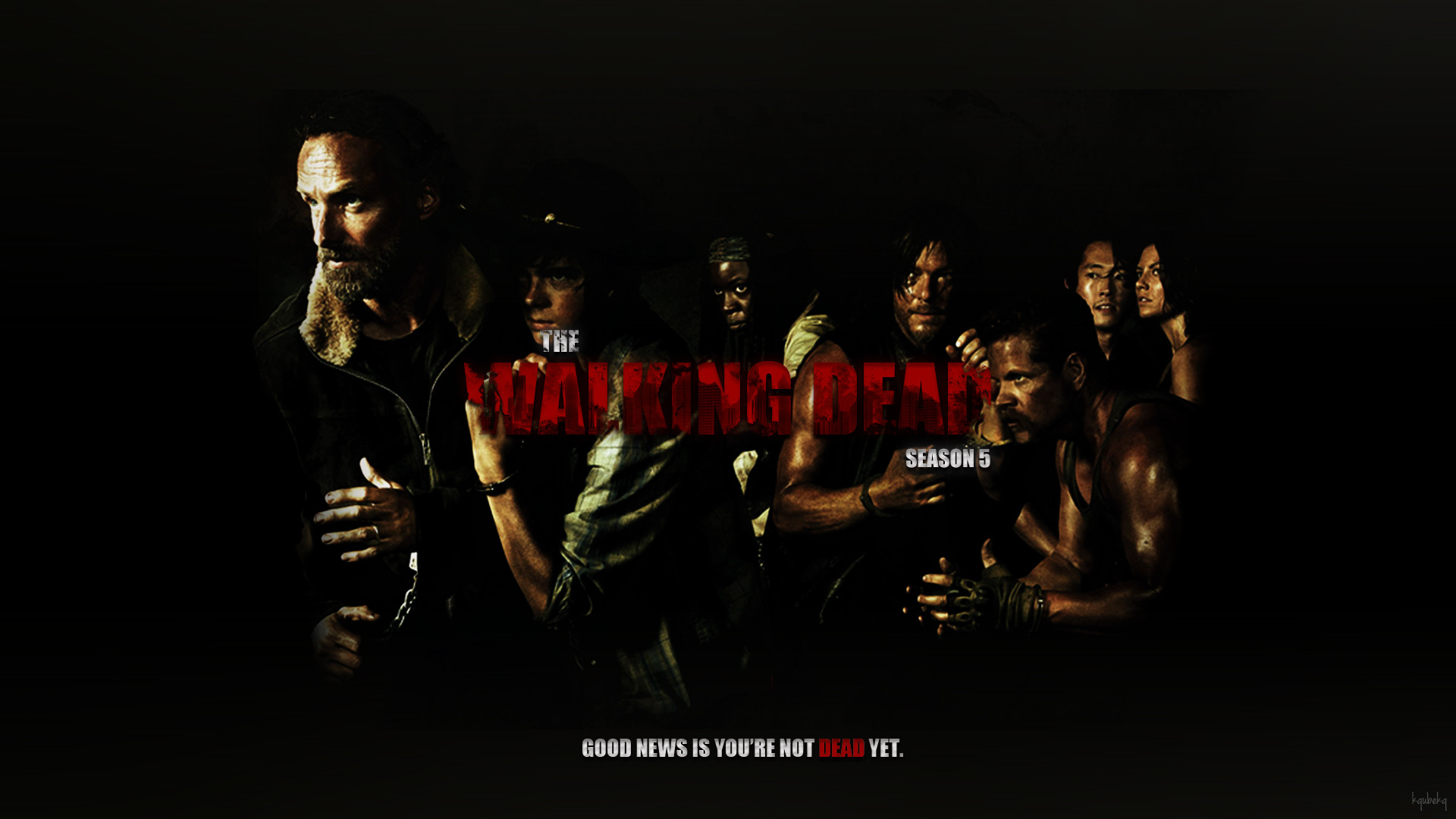 1920x1080 ... The Walking Dead (Season 5) - Wallpaper by kqubekq