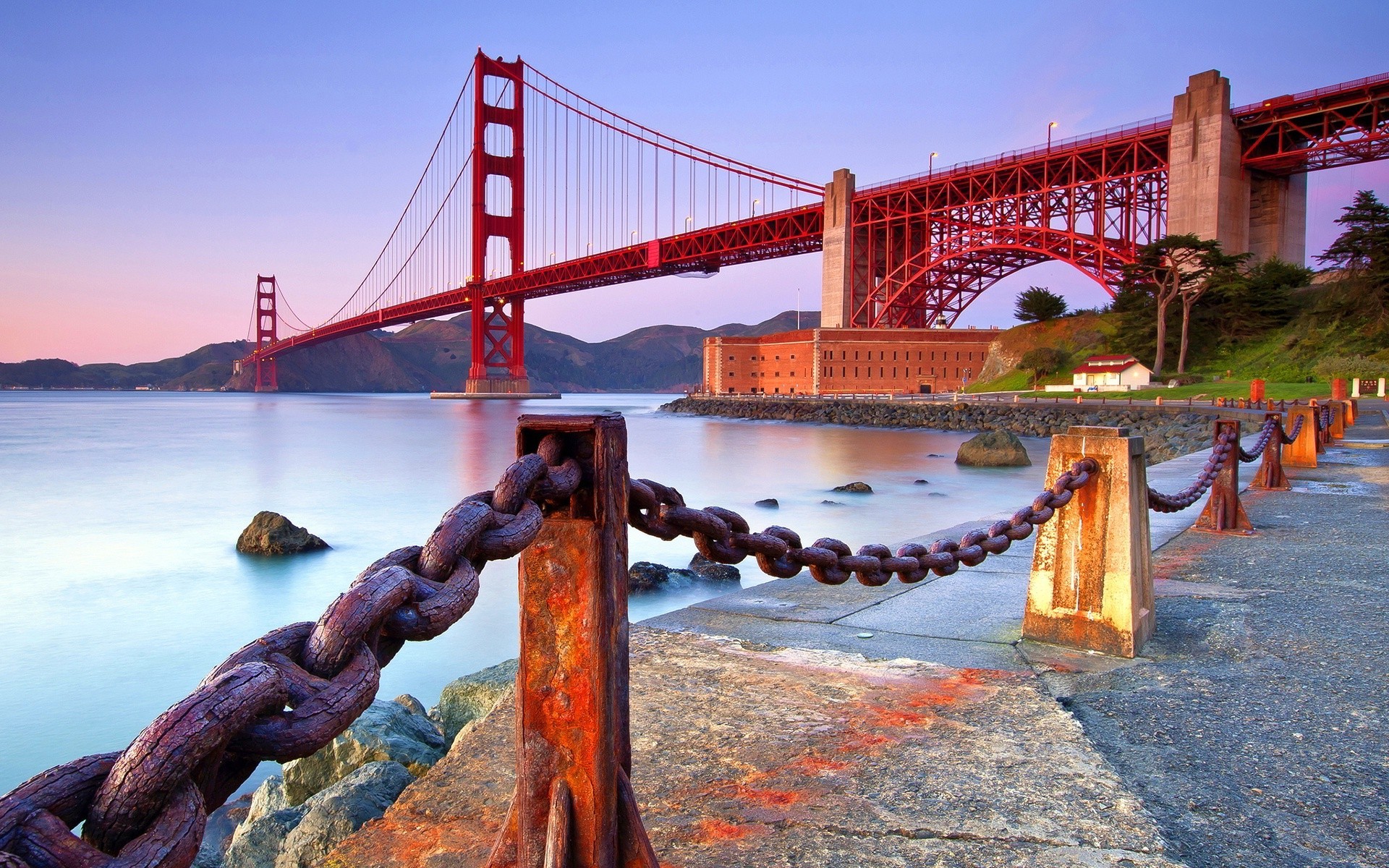 1920x1200 Golden Gate Bridge Coast