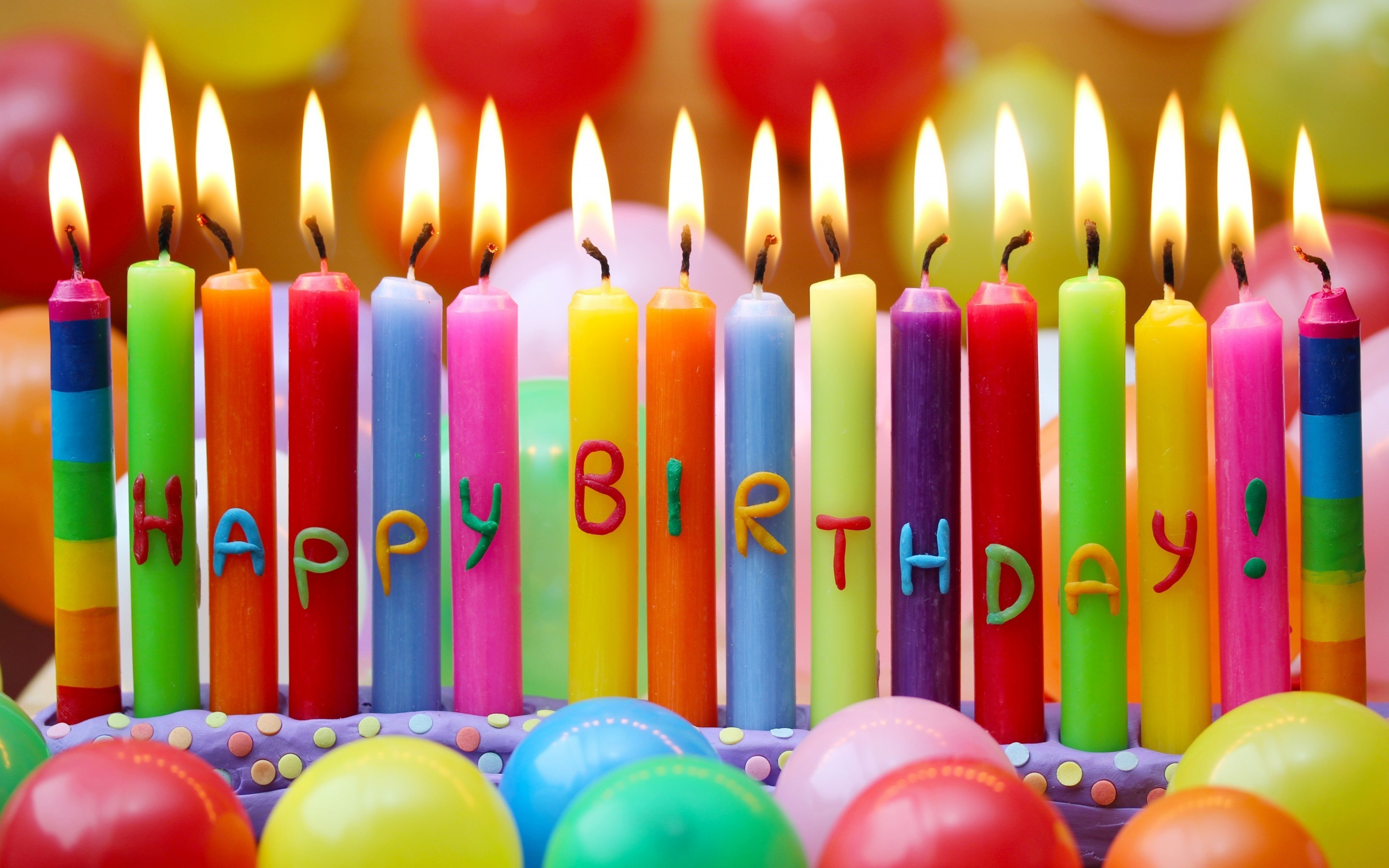 2880x1800 Happy Birthday Candles Wallpaper Background 49189
