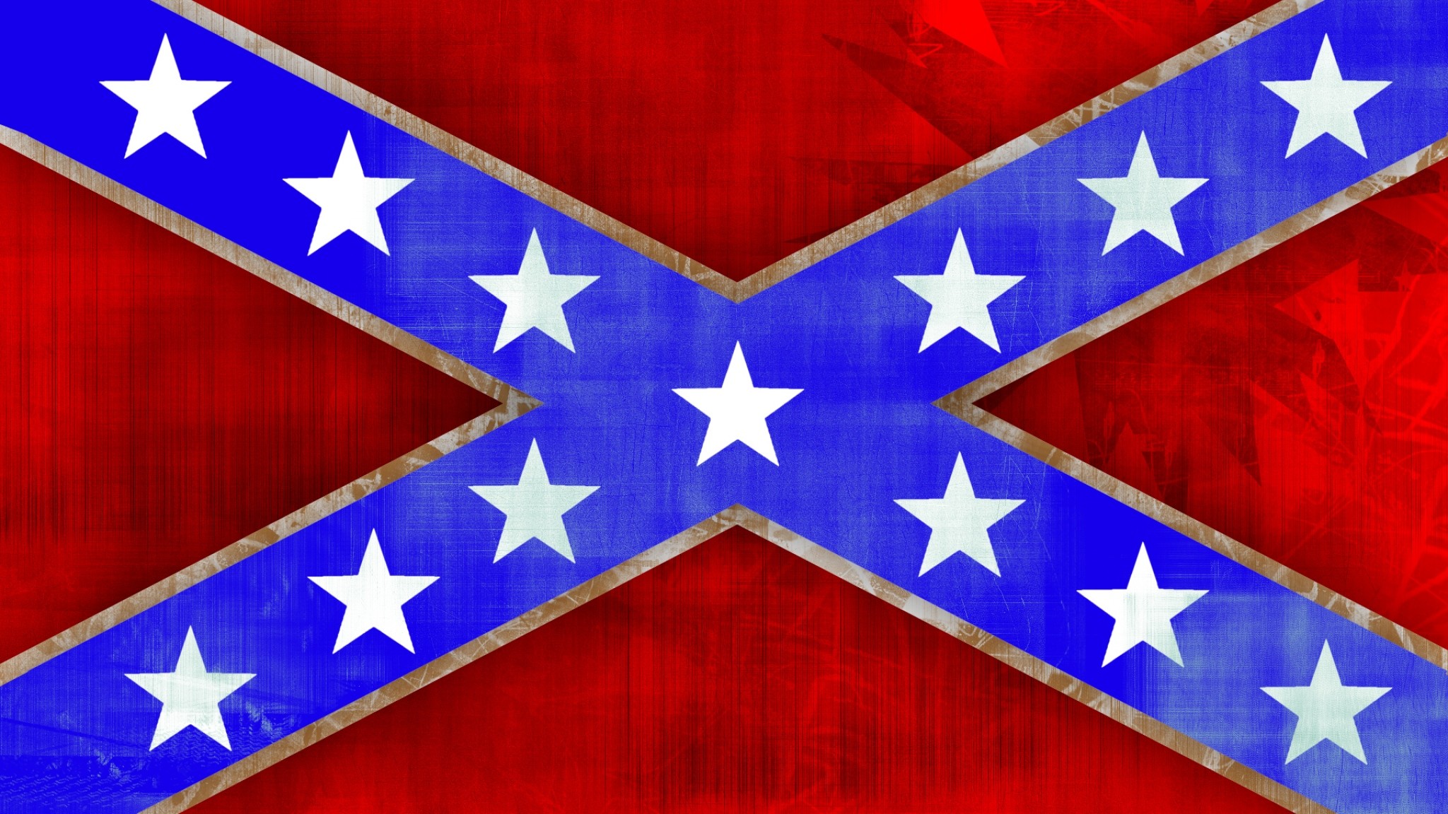 2048x1152  Wallpaper confederate flag, south carolina, flag, texture