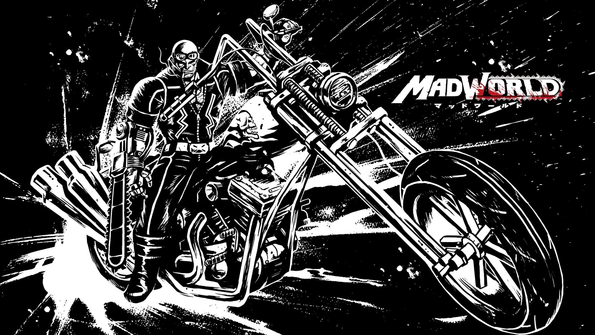 1920x1080 Video Game - Madworld Motorcycle MÃ¶rk Tony Tony Chopper Bakgrund
