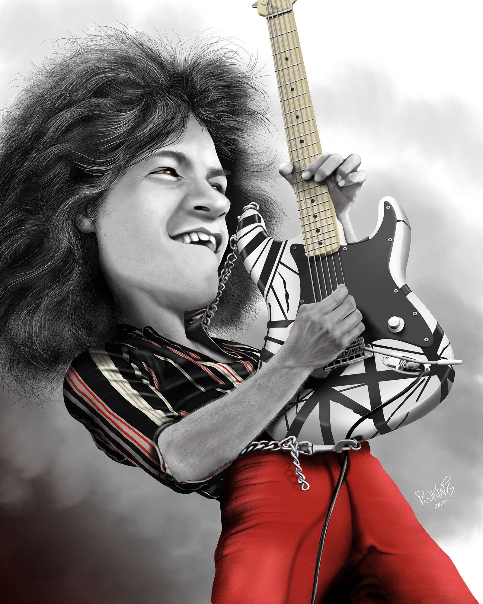 1600x2000 Eddie Van Halen Caricature