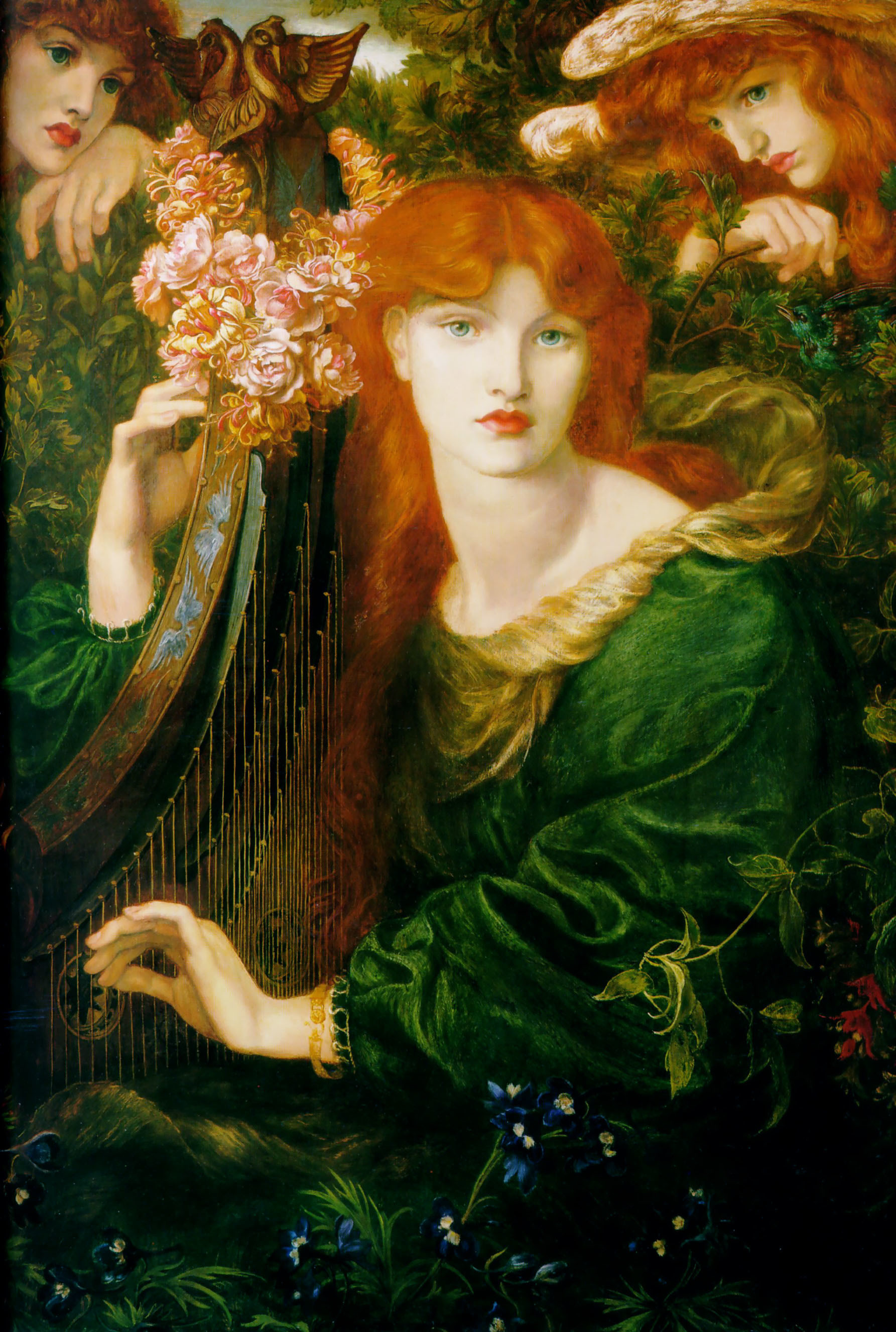 1785x2653 Dante Gabriel Rossetti (British 1828–1882) [Pre-Raphaelite] La Ghirlandata