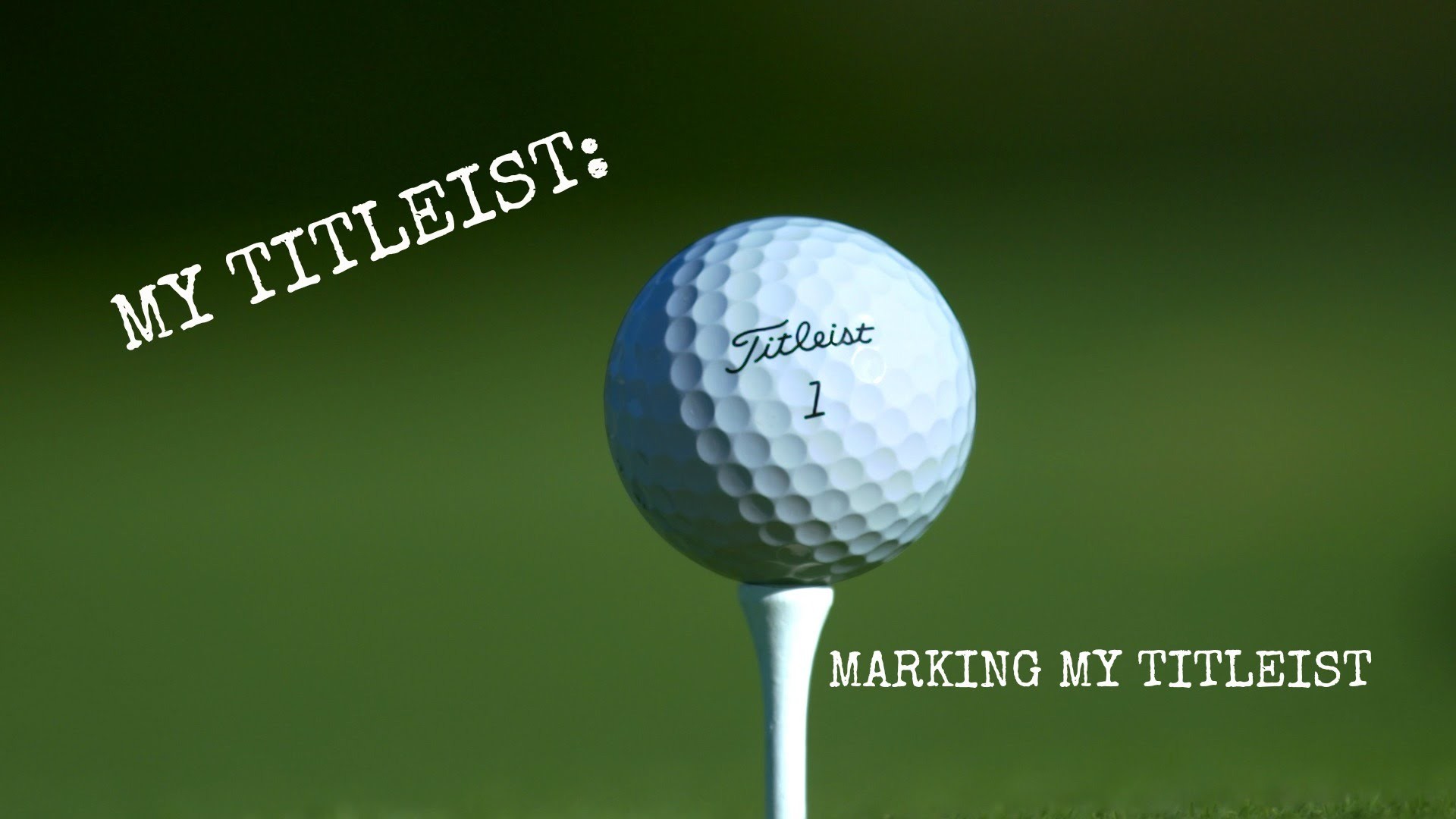 1920x1080 My Titleist - How does Adam mark his Pro V1 Golf Ball