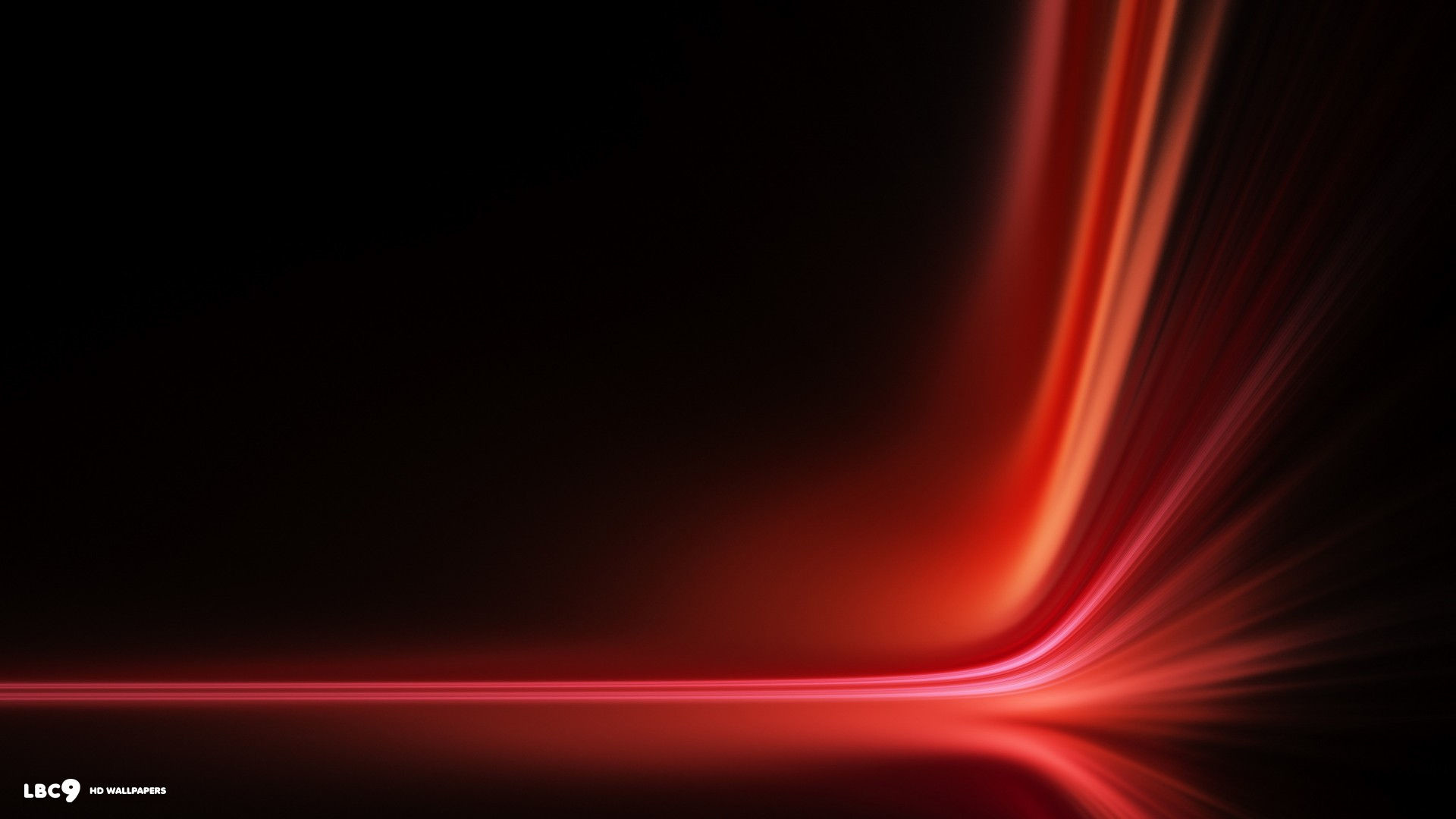 1920x1080 abstract lines curves red