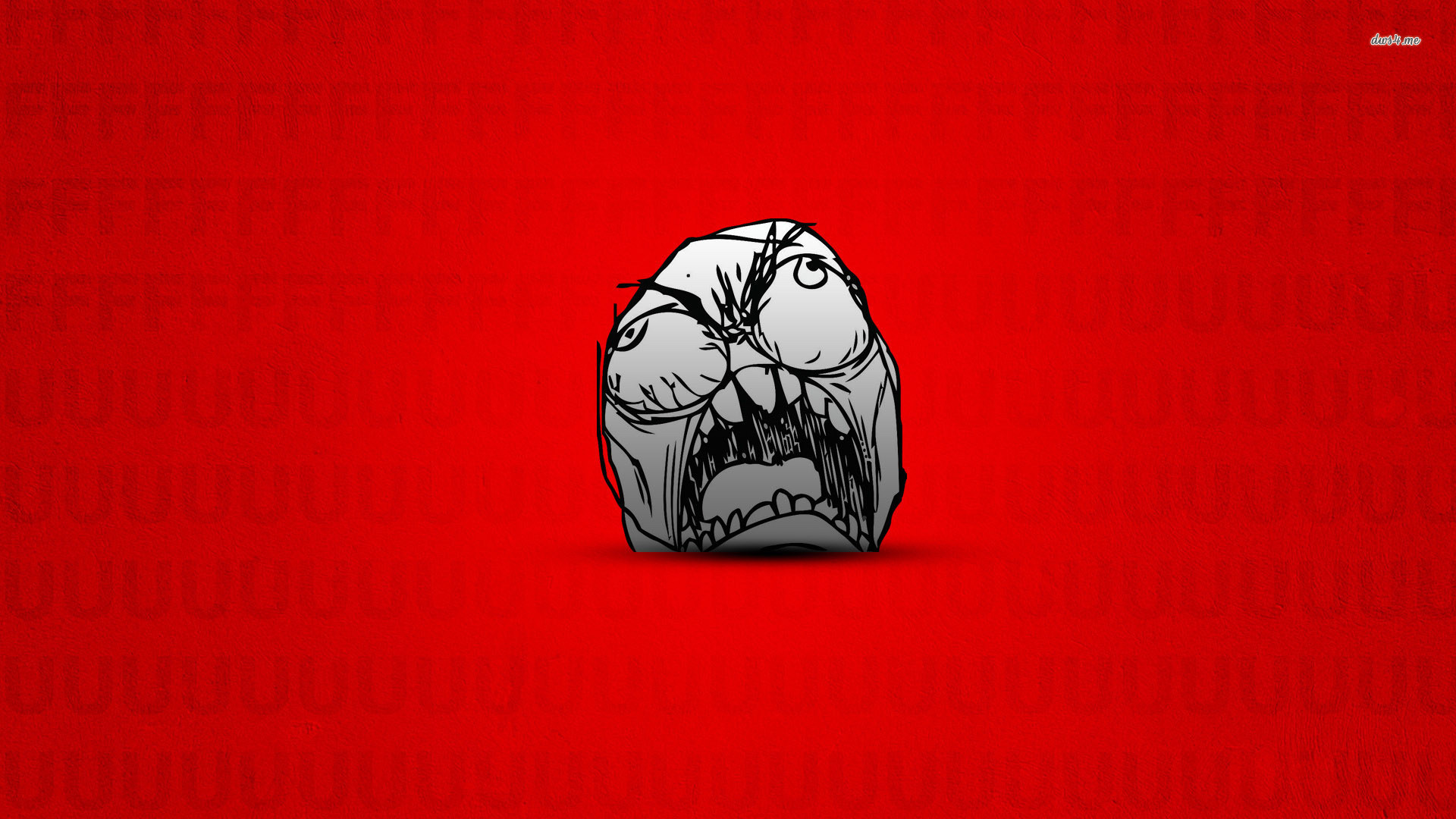 1920x1080 ... Rage guy on red background wallpaper  ...