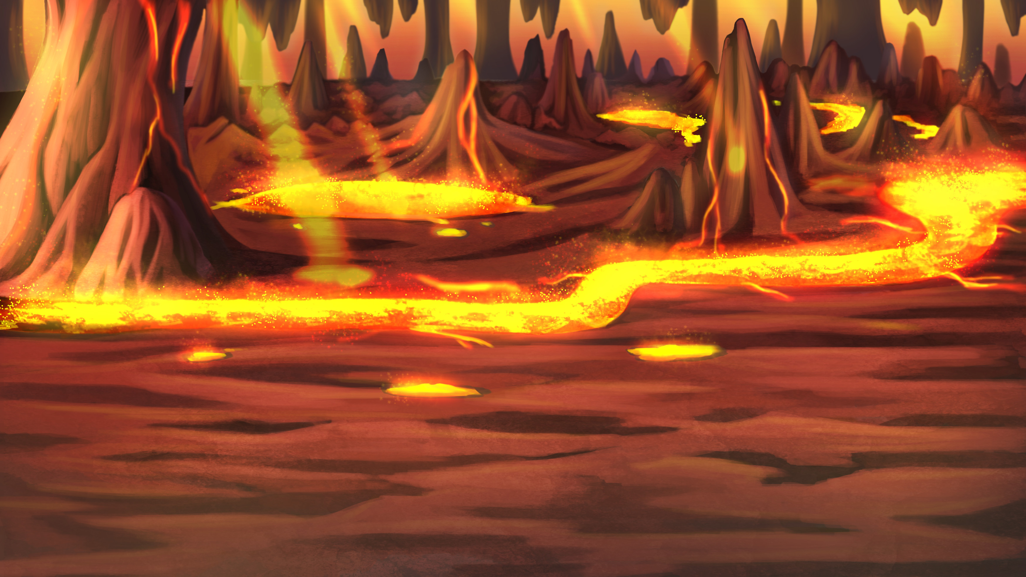3500x1969 Preview. Fire Rpg background