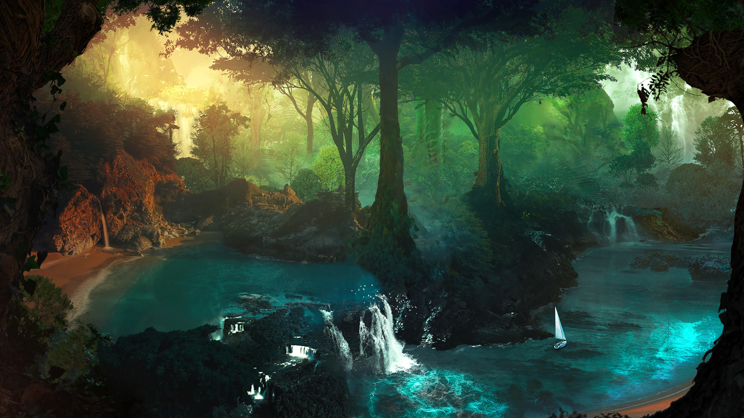 2560x1440 Forest Dream HD