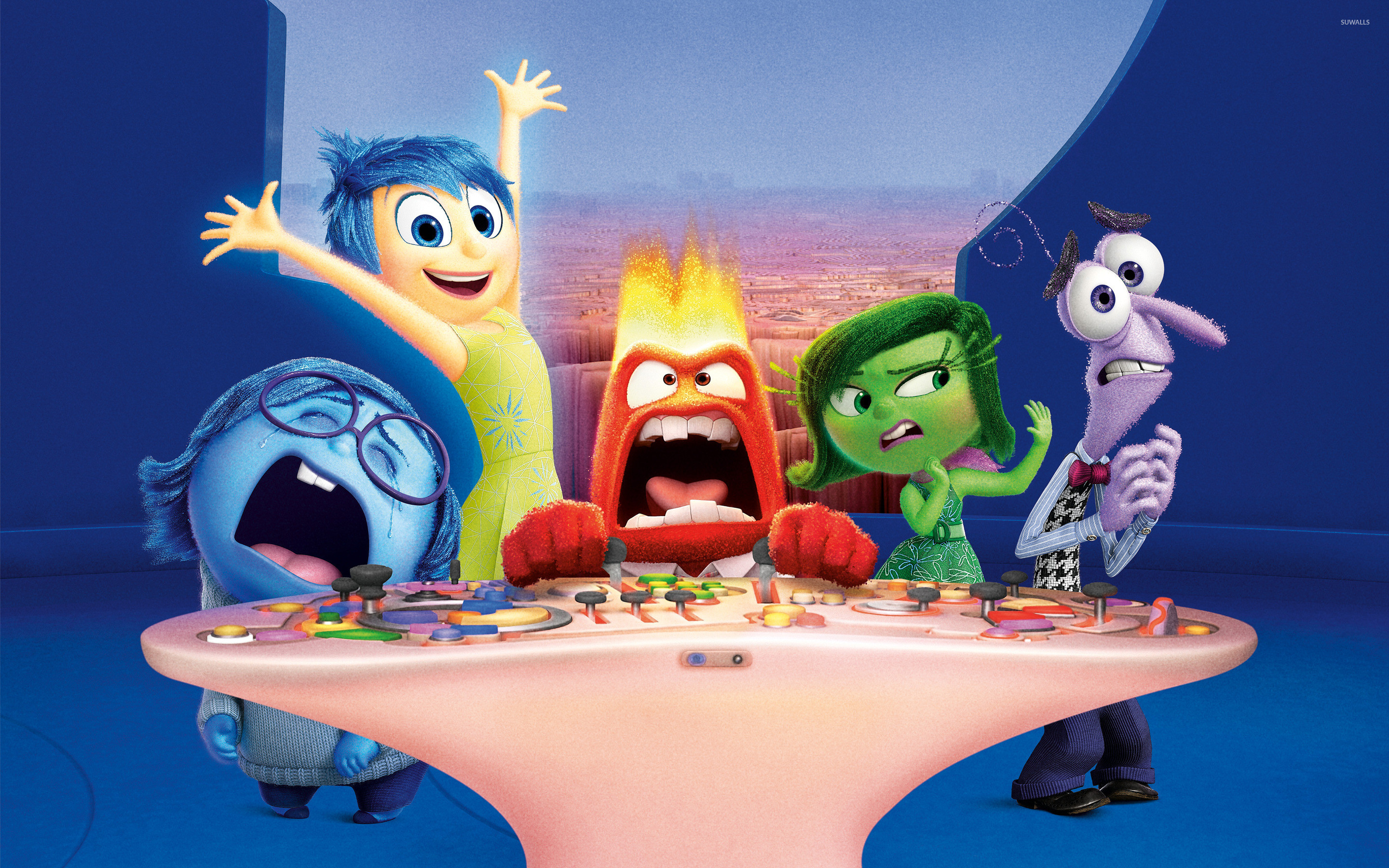 2880x1800 Inside Out cartoon characters wallpaper