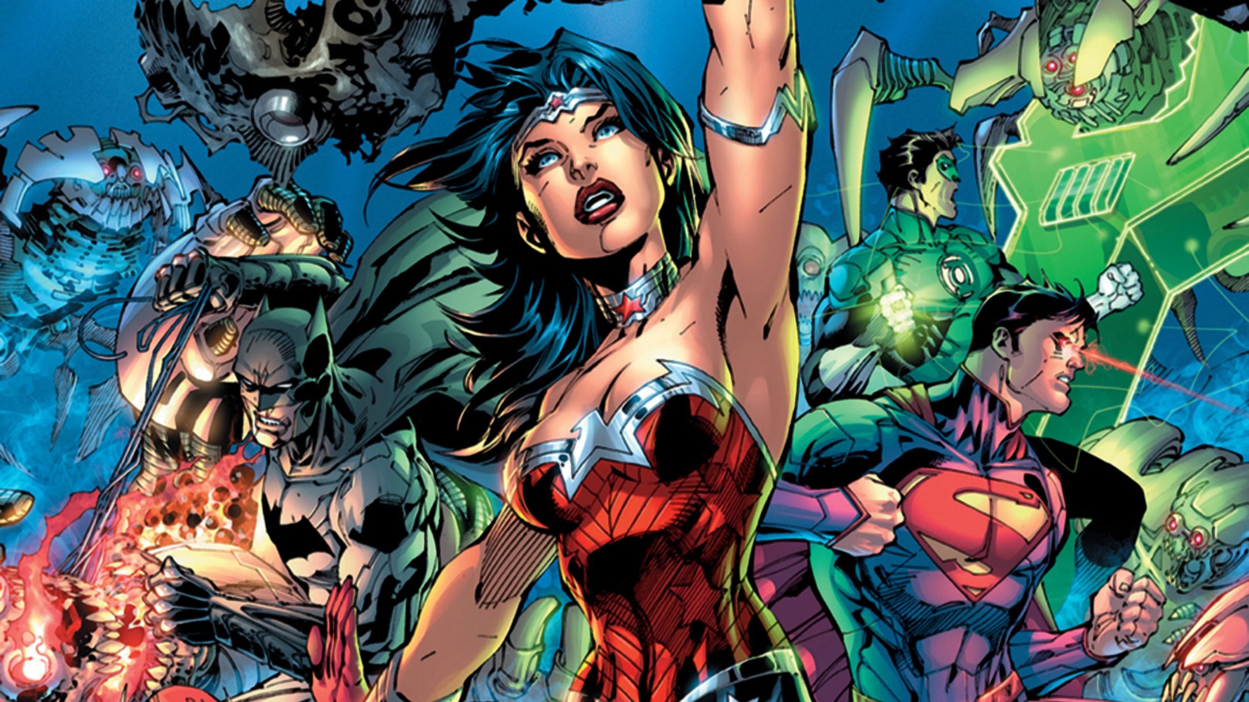 2560x1440 New 52 Trinity Superman Batman Wonder Woman wallpaper |  .