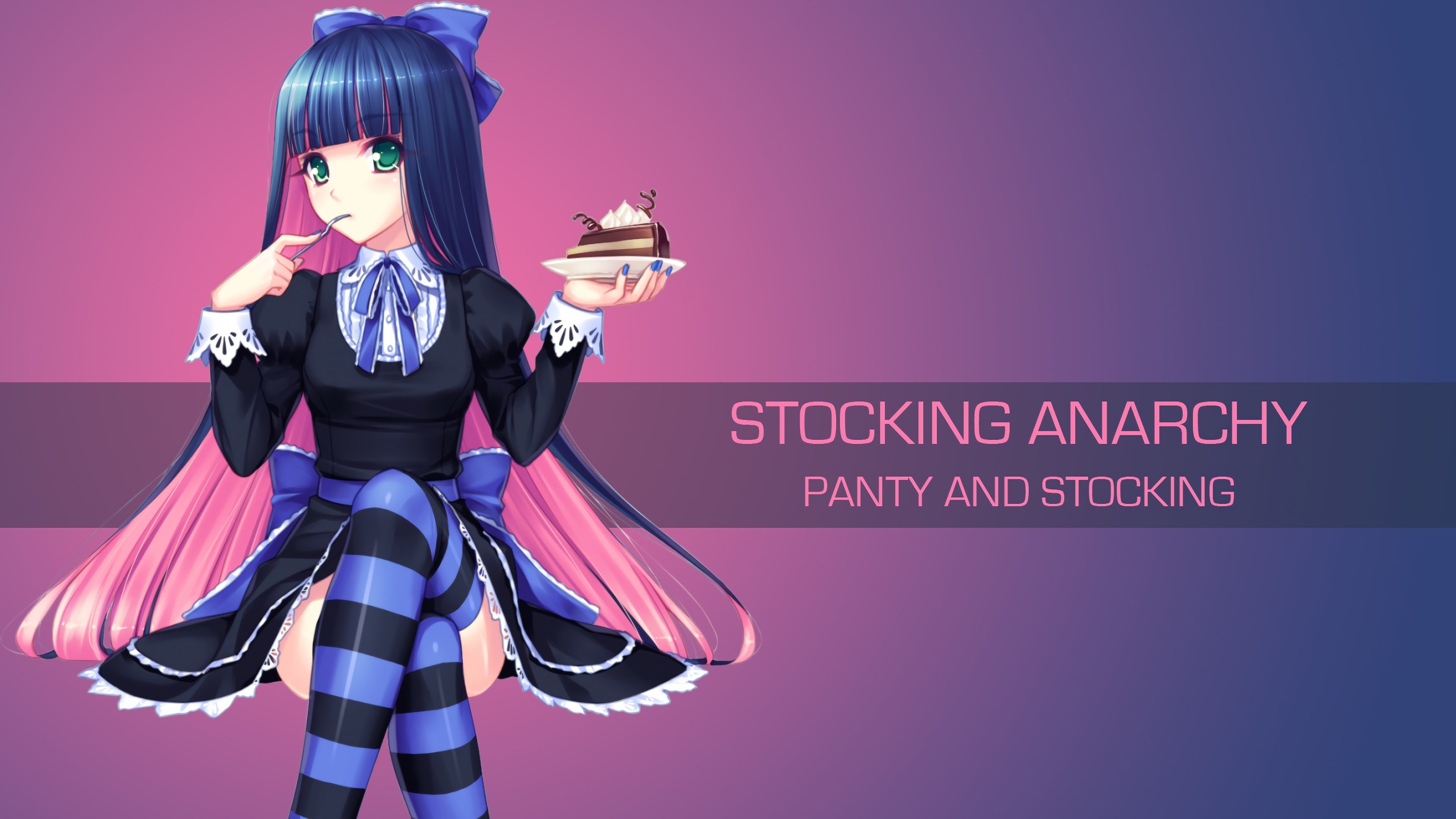 3840x2160  High Resolution Wallpaper = panty and stocking with garterbelt
