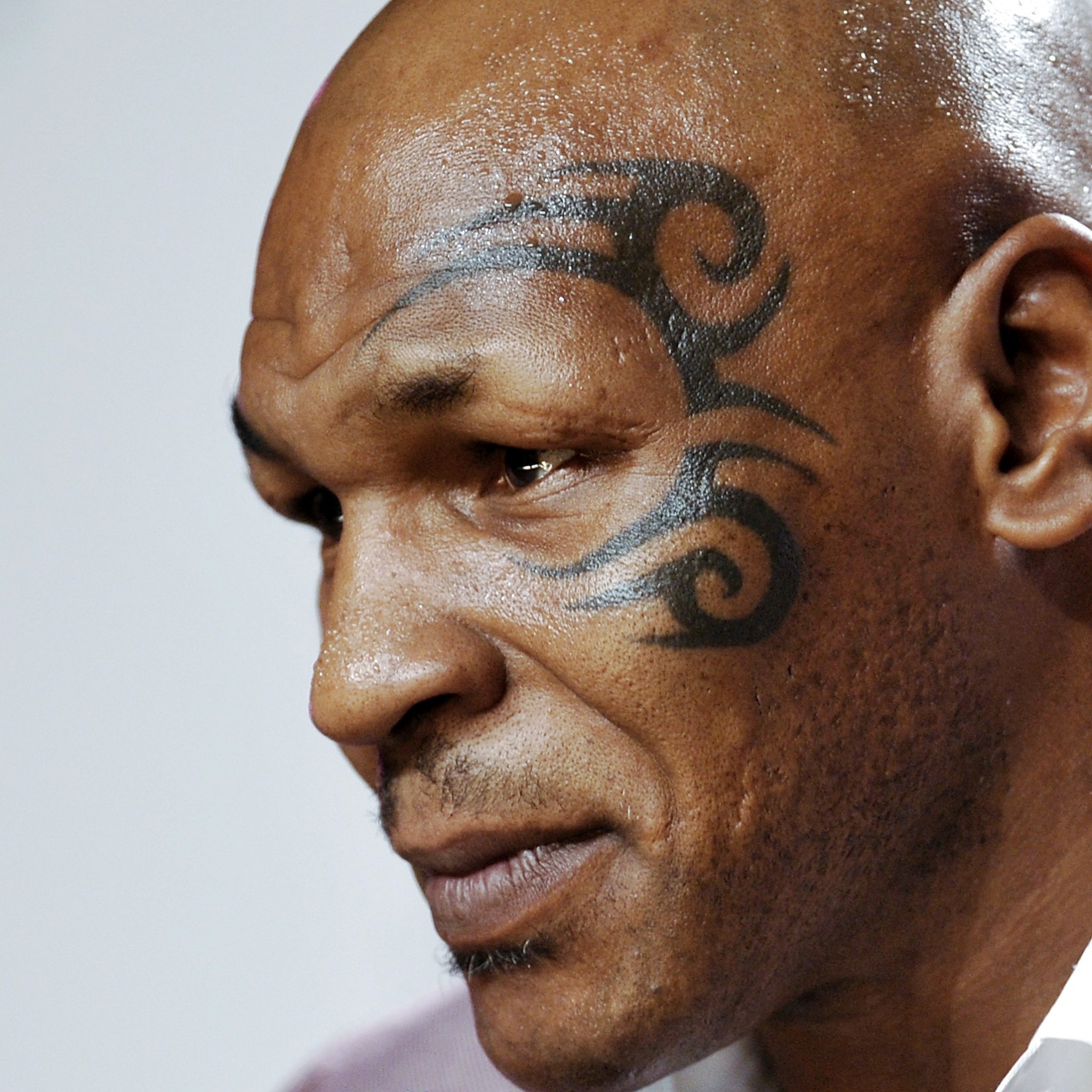 2048x2048  Wallpaper mike tyson, boxer, face, tattoo