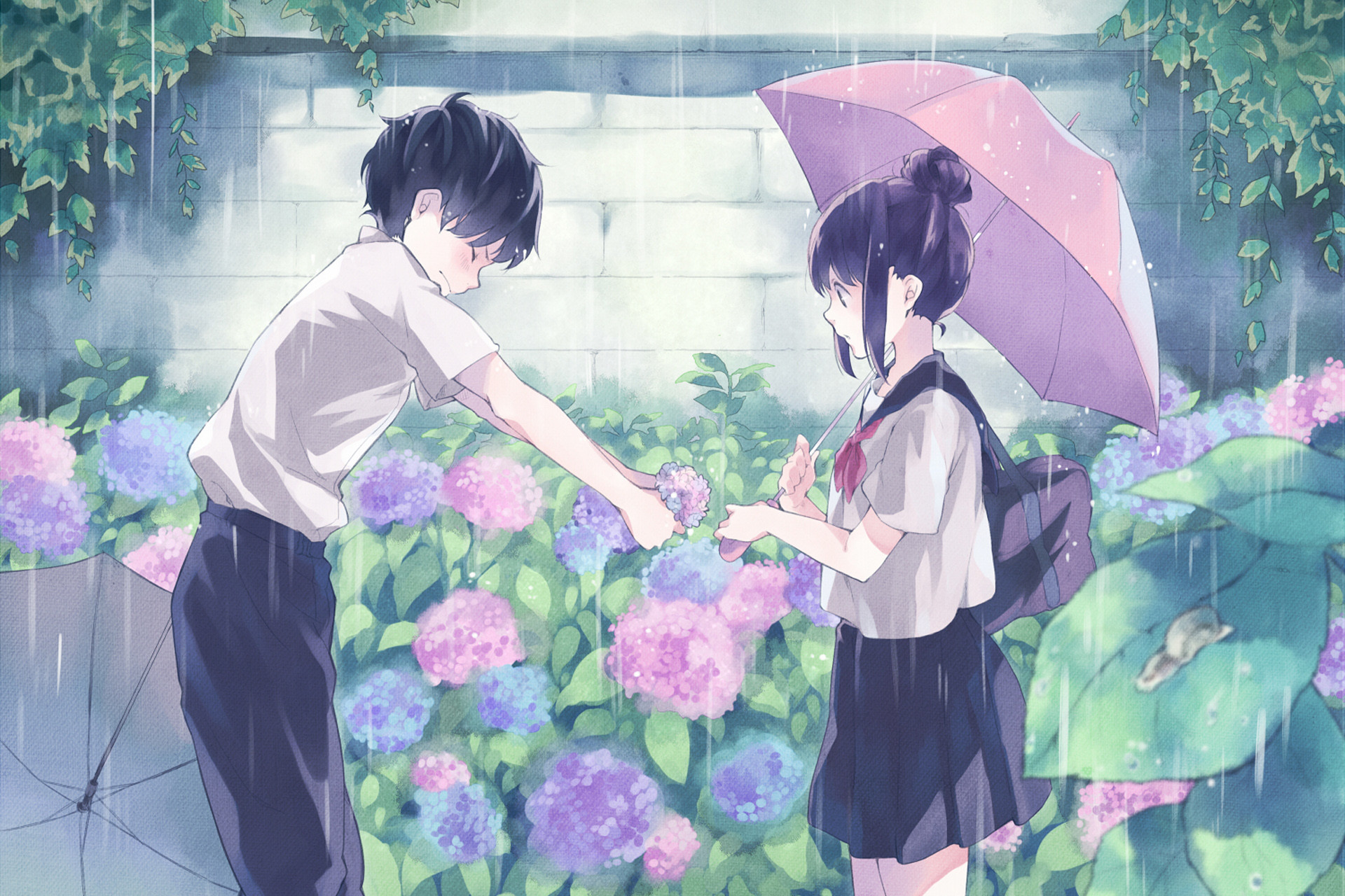 1920x1280 Beautiful Anime Couple Wallpaper HD Images One HD 