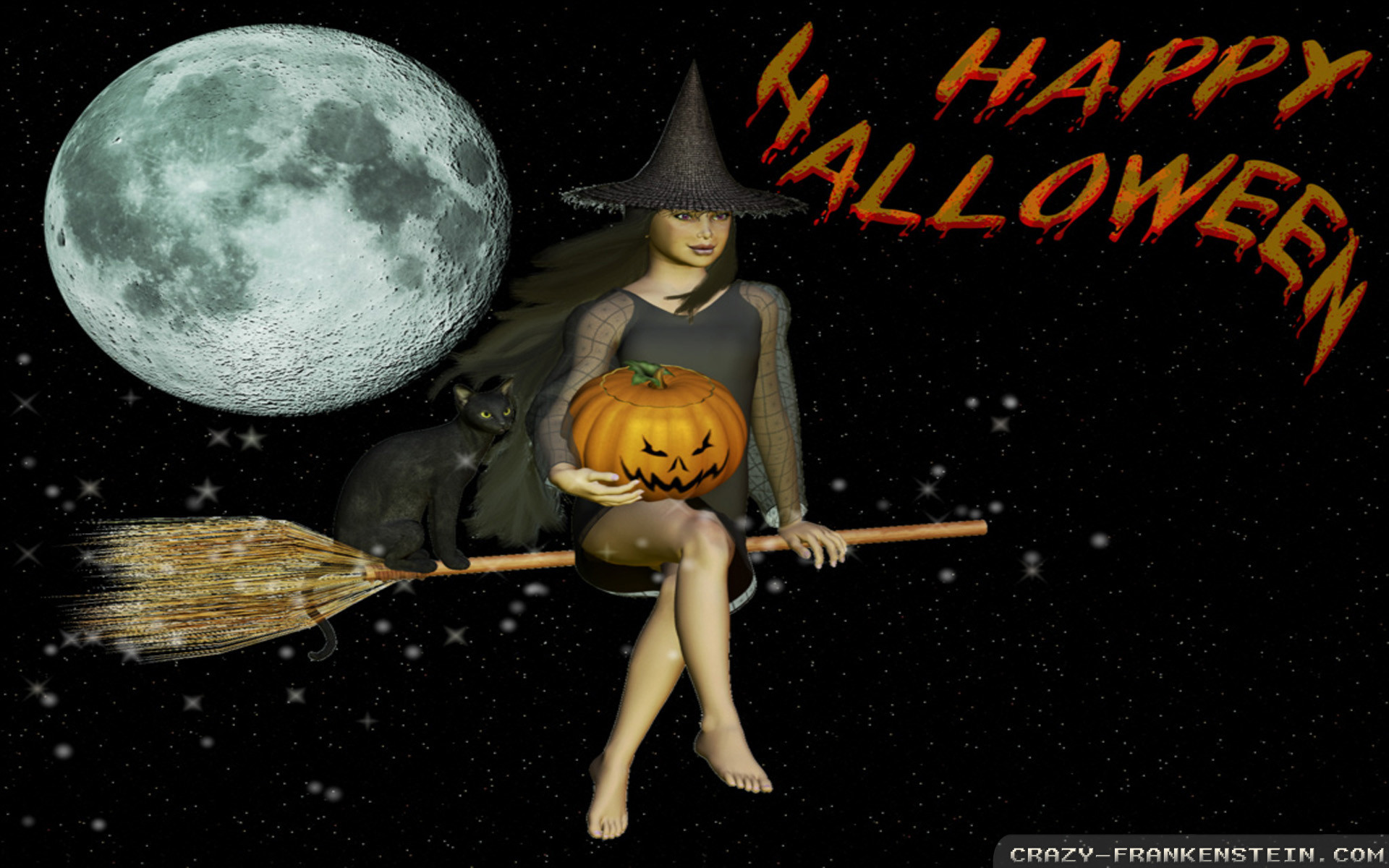 Halloween Witch Wallpaper.