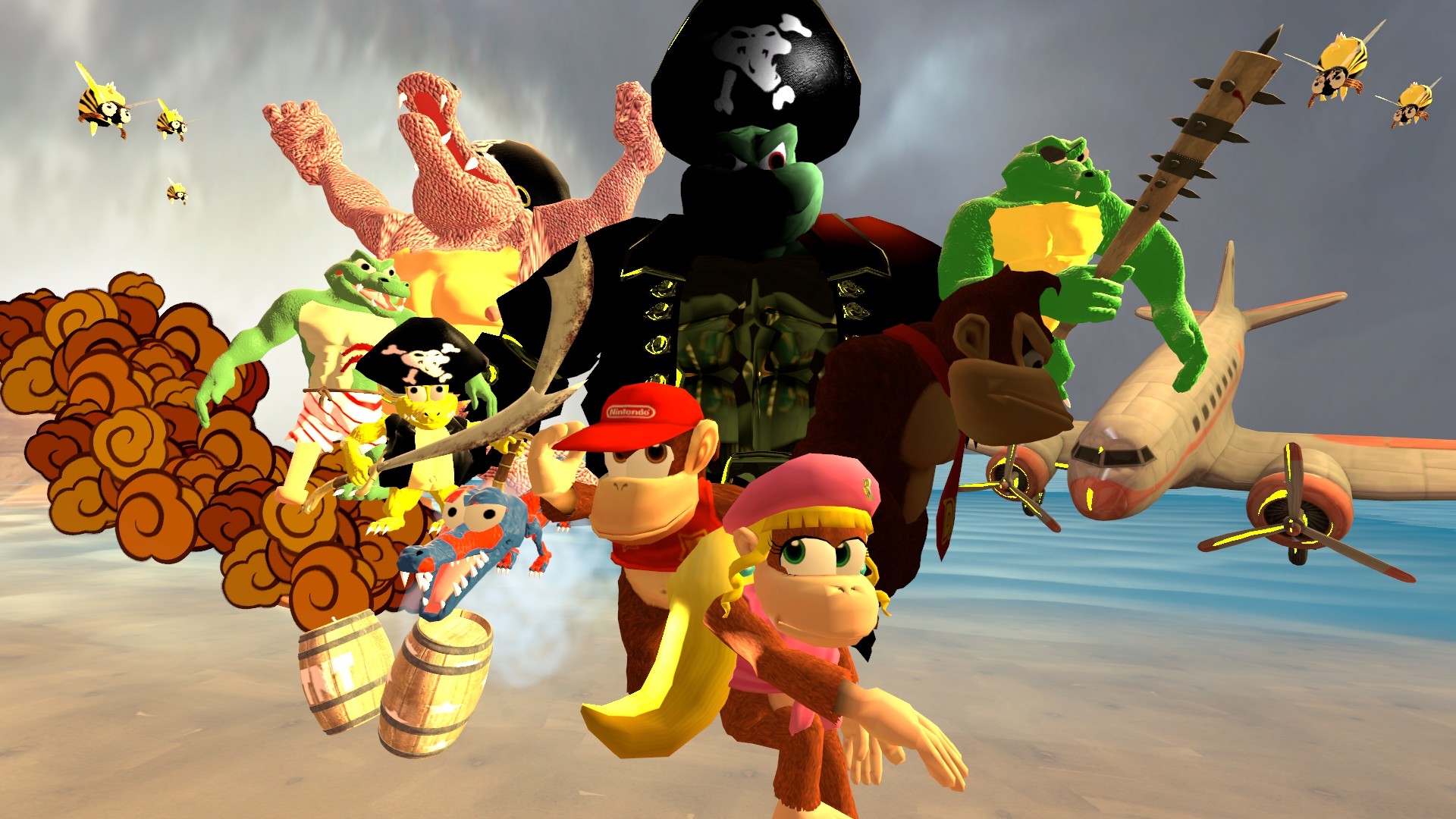 1920x1080 Donkey Kong Country 2 by Sonosublime Donkey Kong Country 2 by Sonosublime