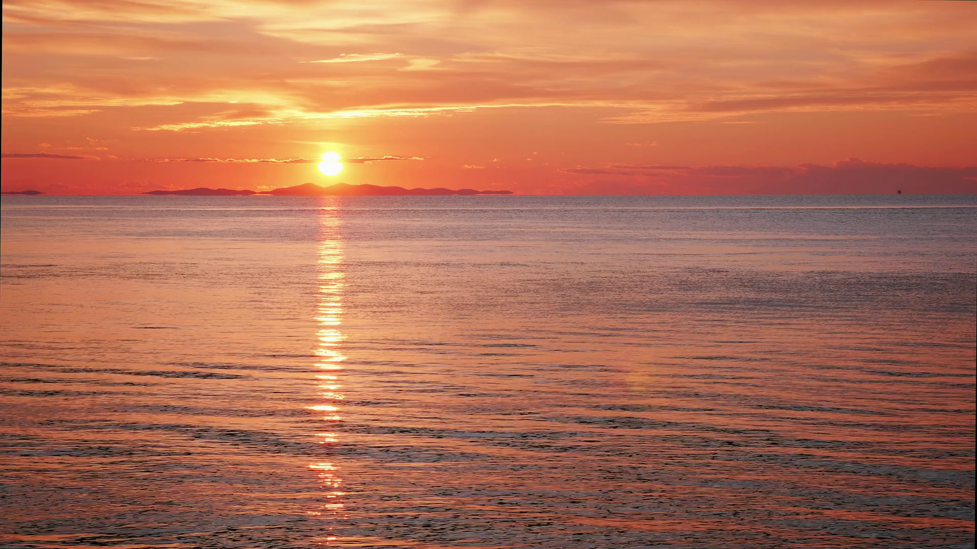 1920x1080 Beautiful sunset scenery ripple sea water surface peaceful romantic  seascape wallpaper colourful purple sky sun reflection Stock Video Footage  - Storyblocks ...