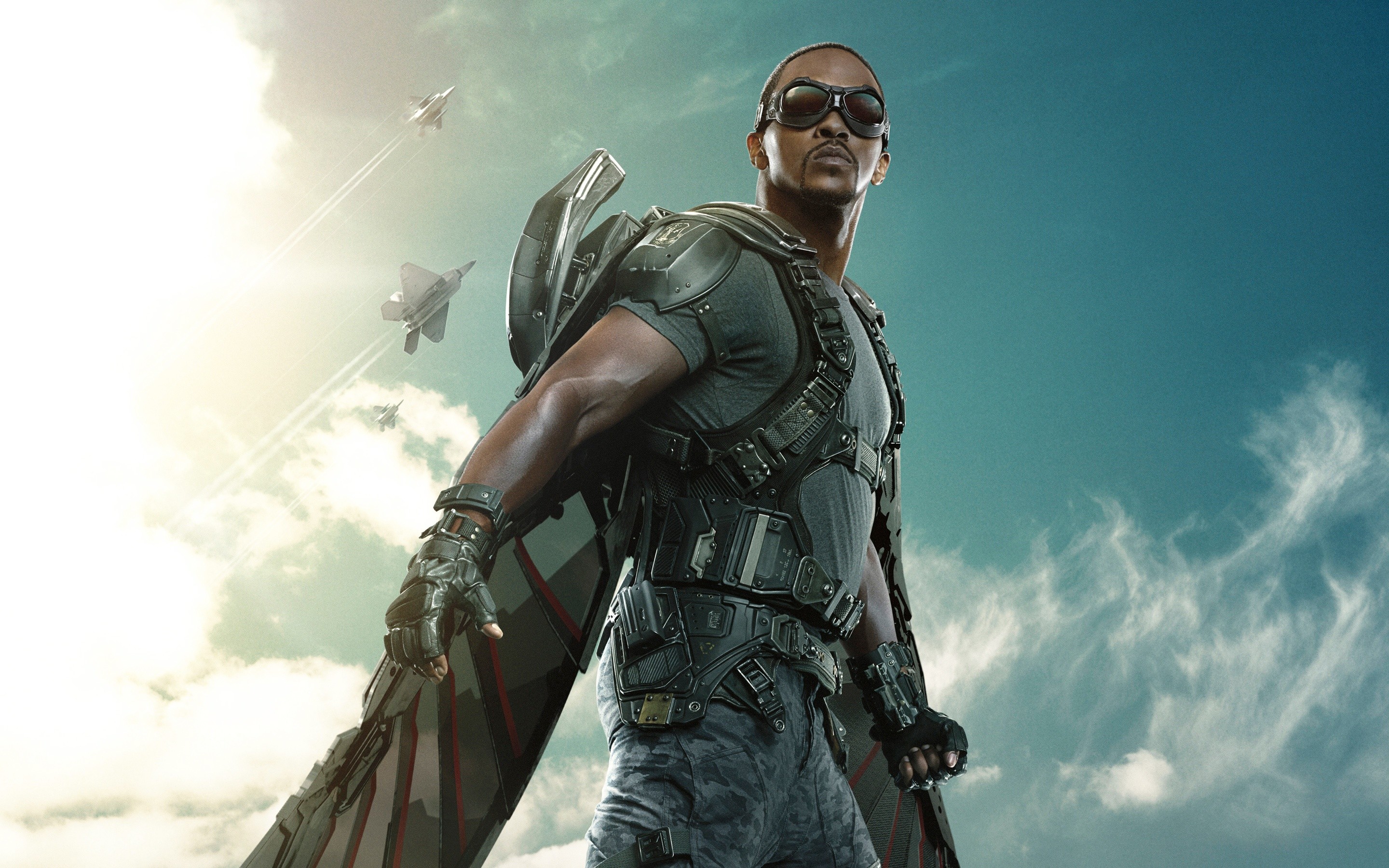 2880x1800 The Falcon Captain America The Winter Soldier Wallpapers