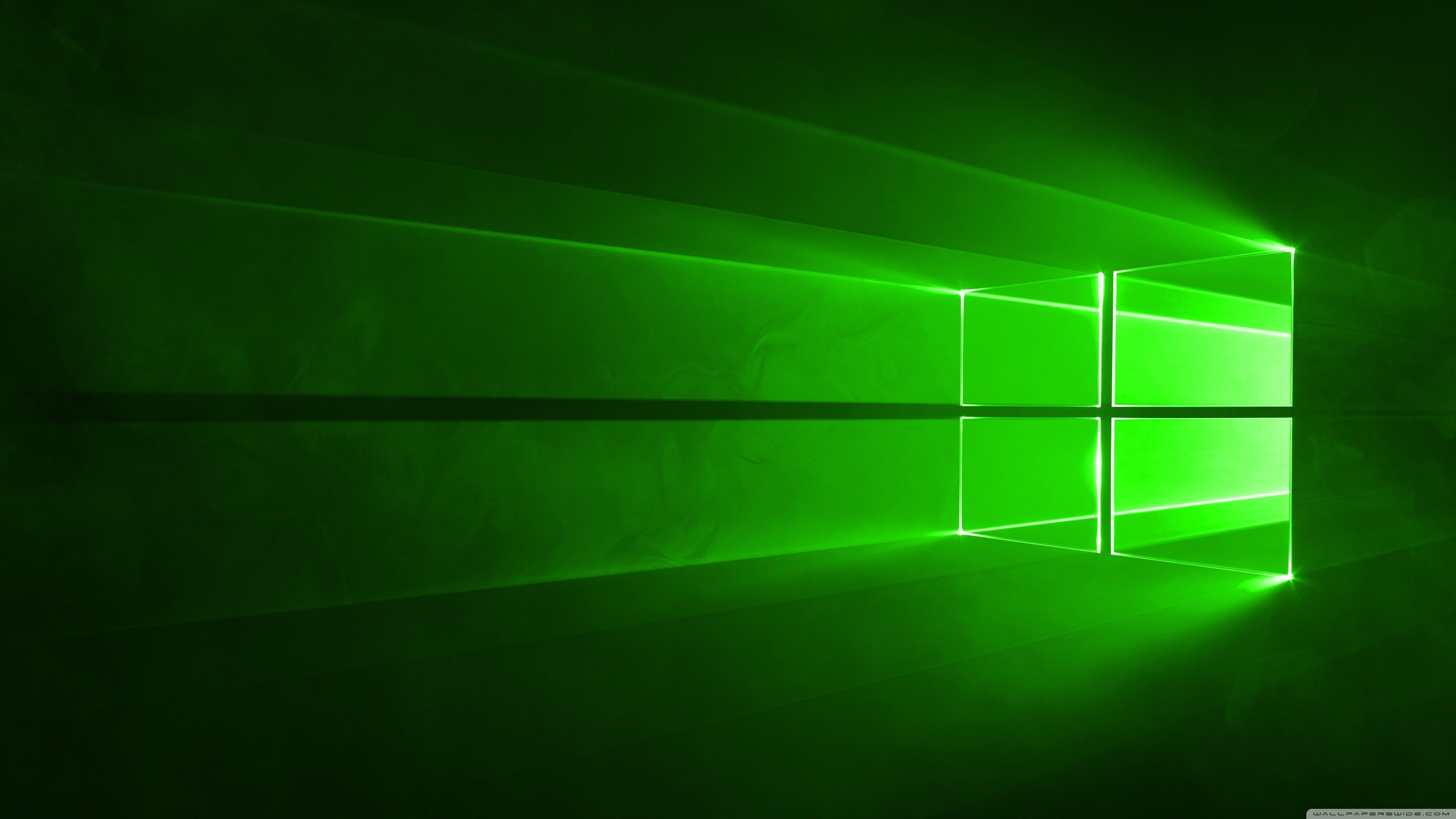 3840x2160 Green Windows 10 Wallpaper