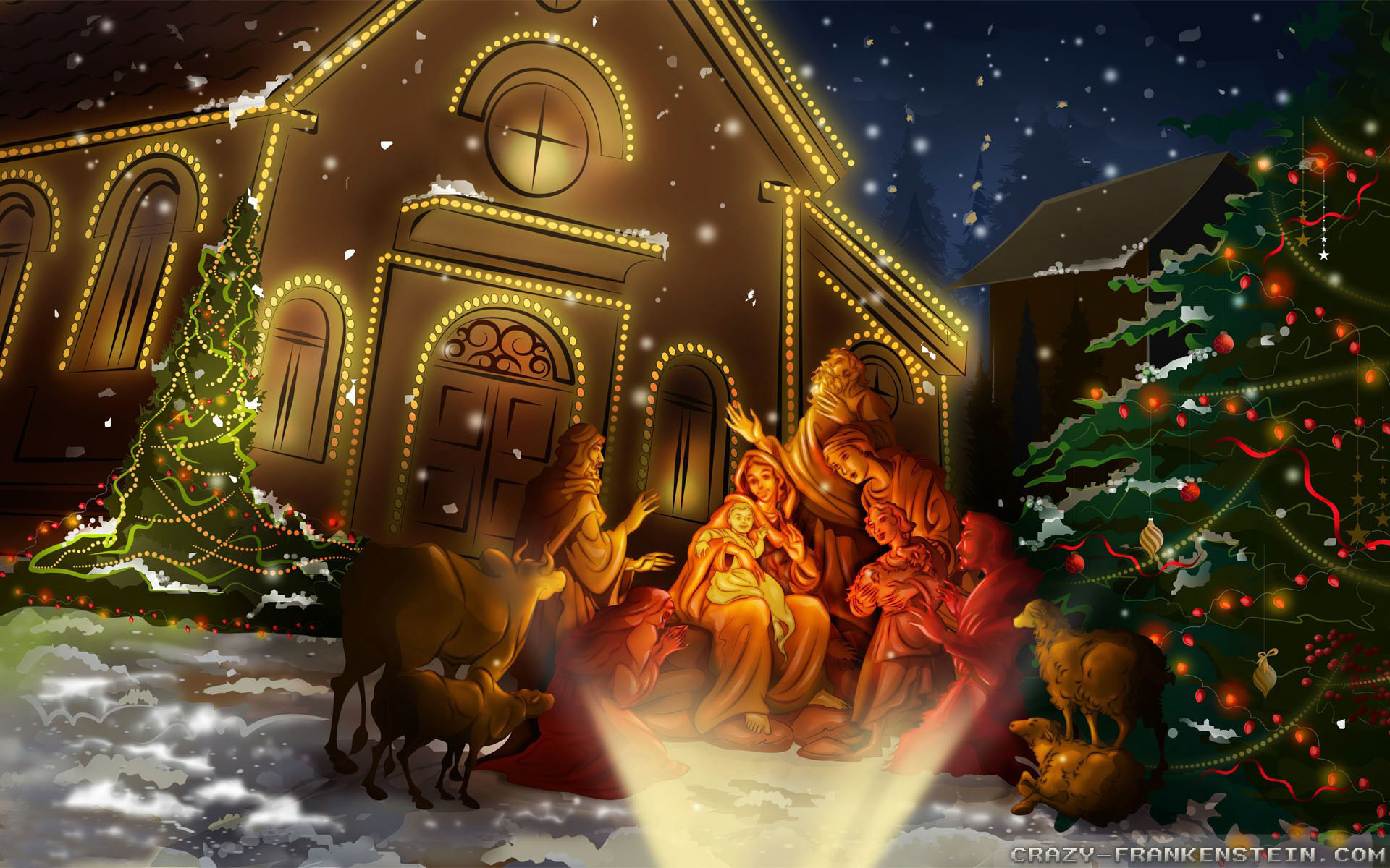1920x1200 Wallpaper: Traditional Christmas eve wallpapers. Resolution: 1024x768 |  1280x1024 | 1600x1200. Widescreen Res: 1440x900 | 1680x1050 | 