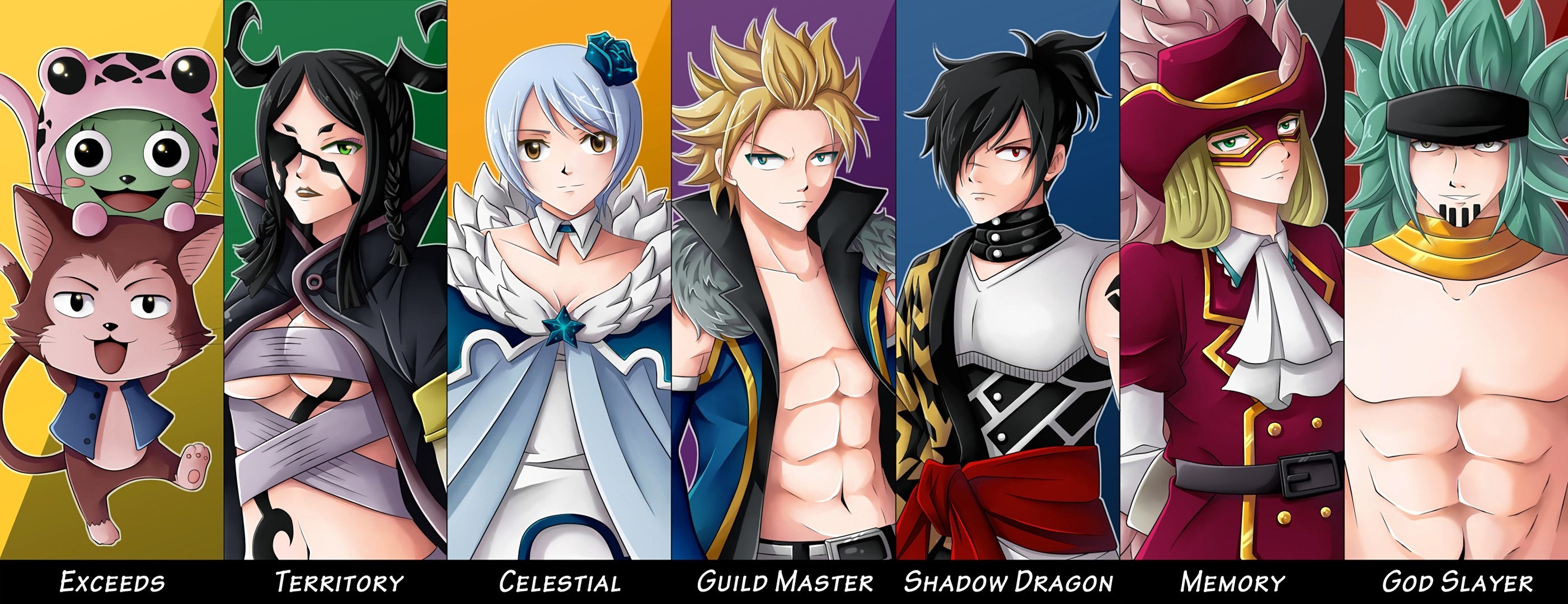 2802x1080 hd wallpaper fairy tail - fairy tail category
