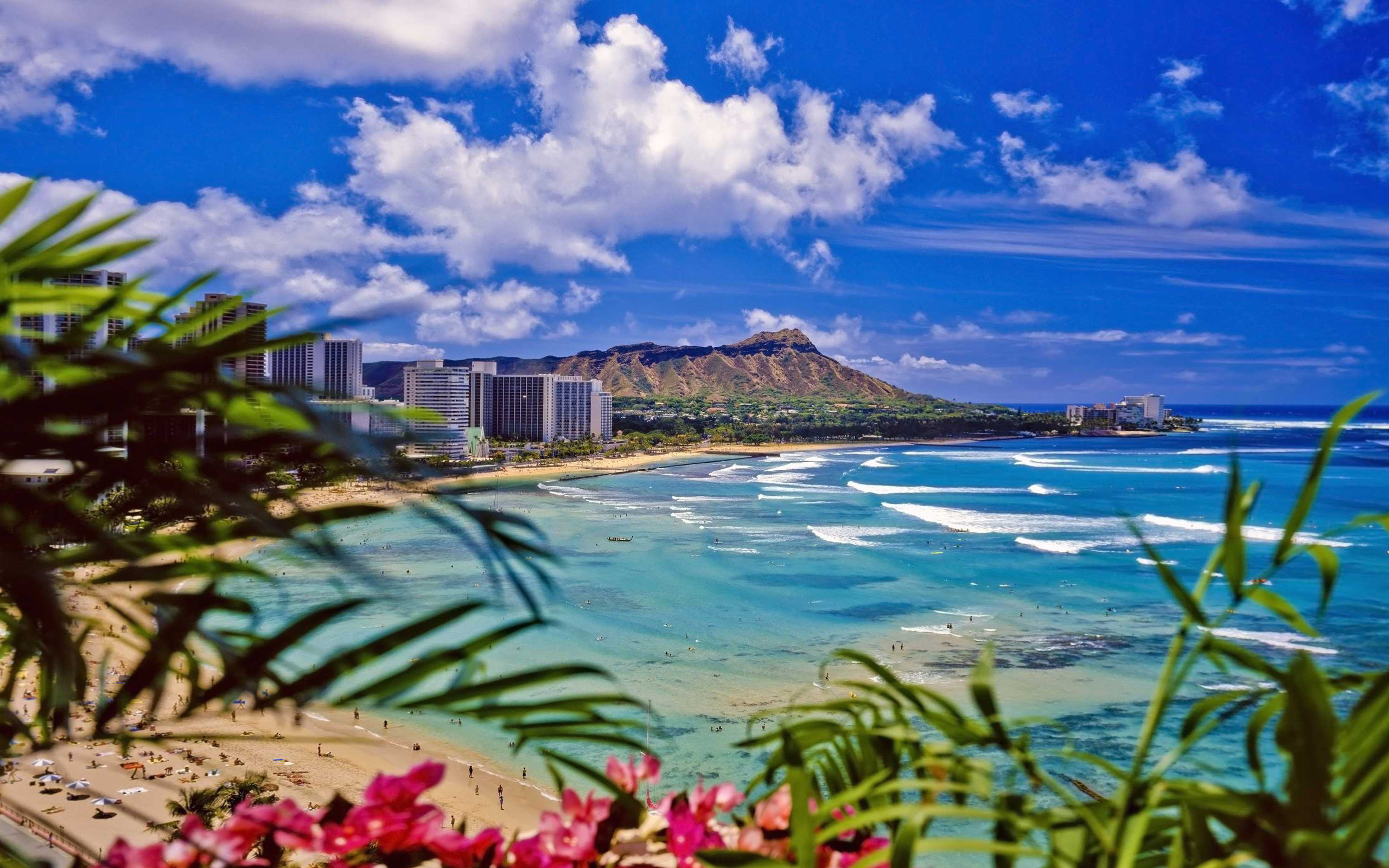 2560x1600 oahu hawaii wallpaper Waikiki Beach, Oahu Desktop Wallpaper Hd  :  Wallpapers13.com