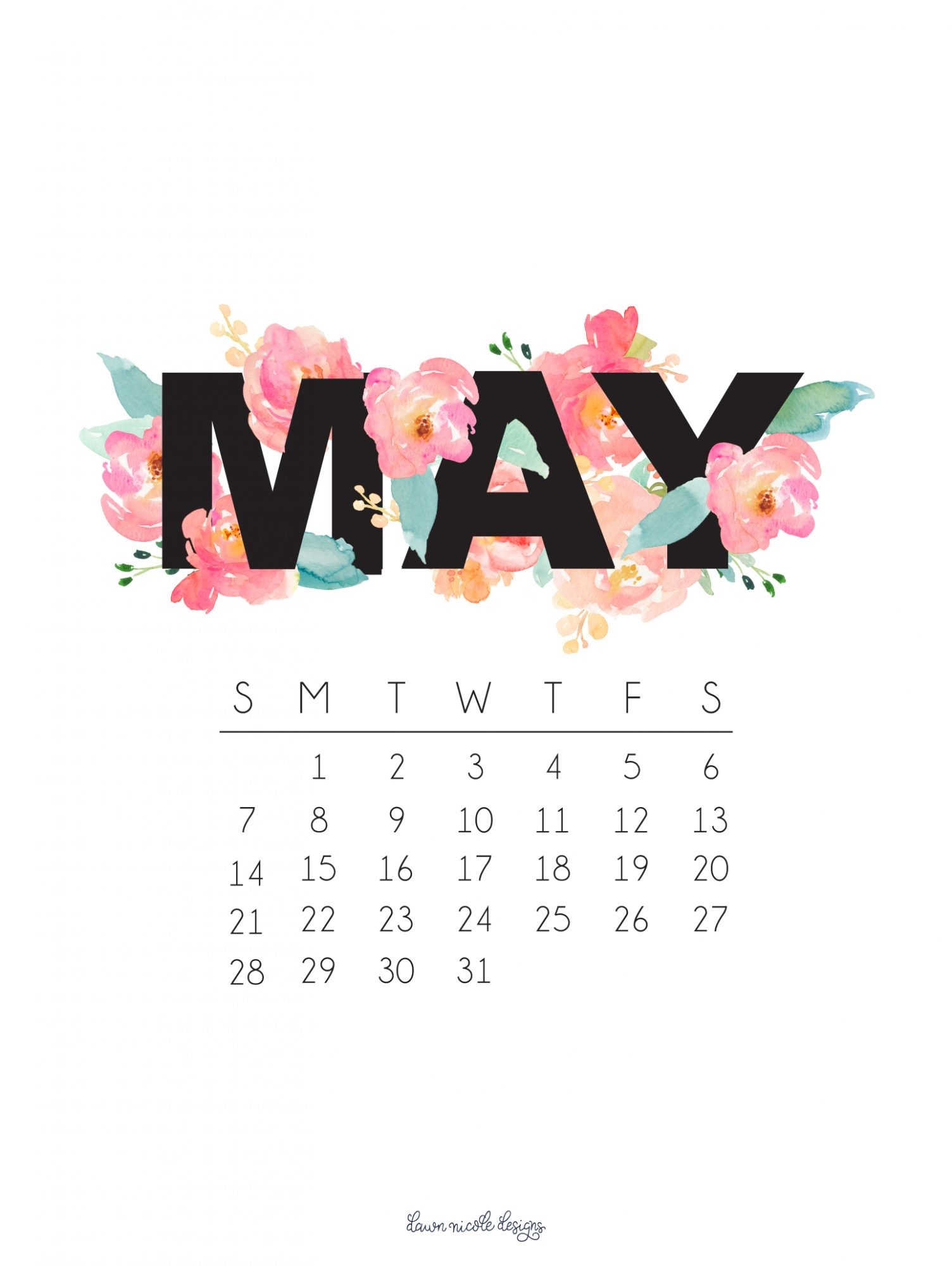 1504x2000 May 2017 Calendar + Tech Pretties. “