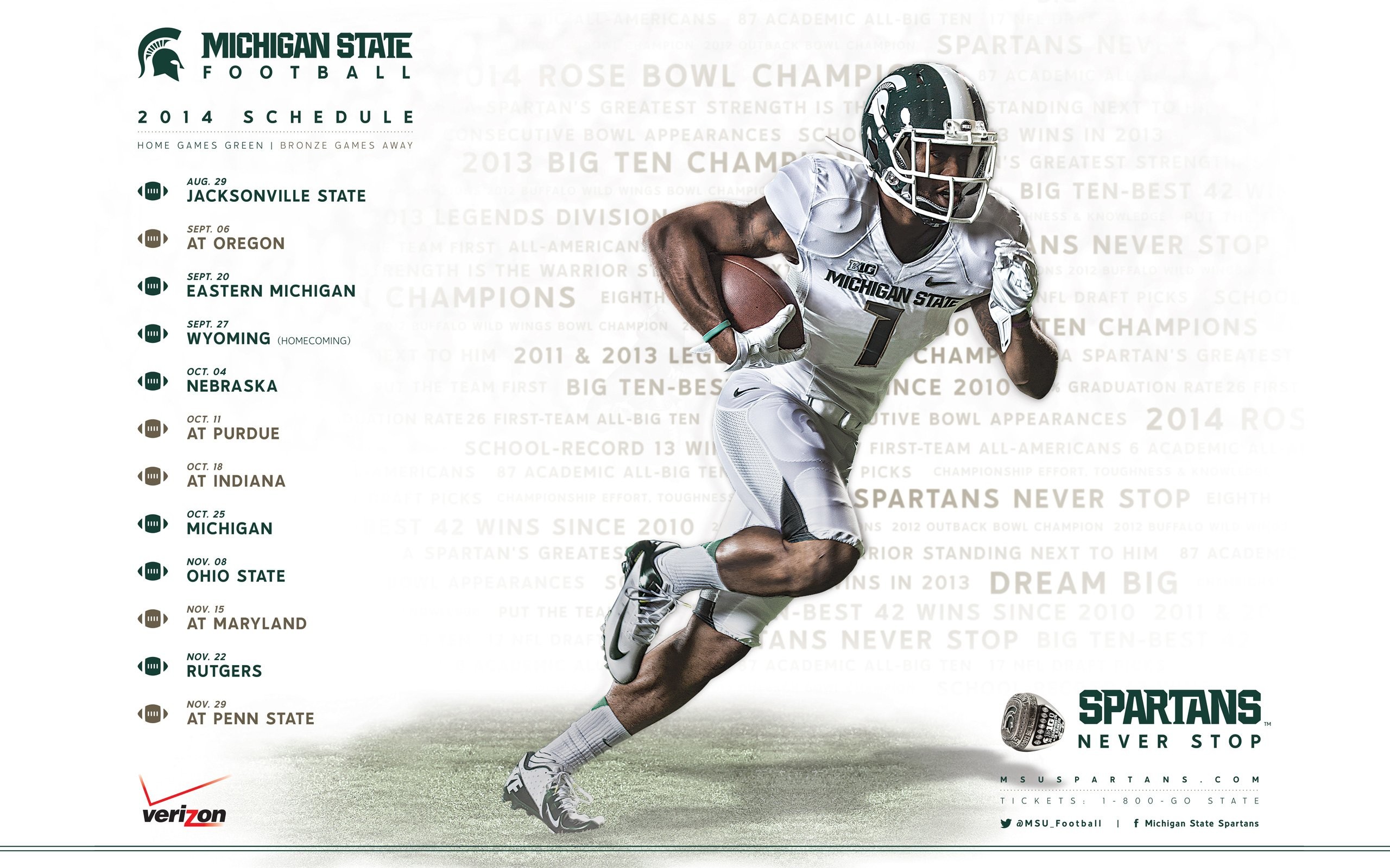 2560x1600 MICHIGAN STATE SPARTANS college football wallpaper |  | 595900 |  WallpaperUP