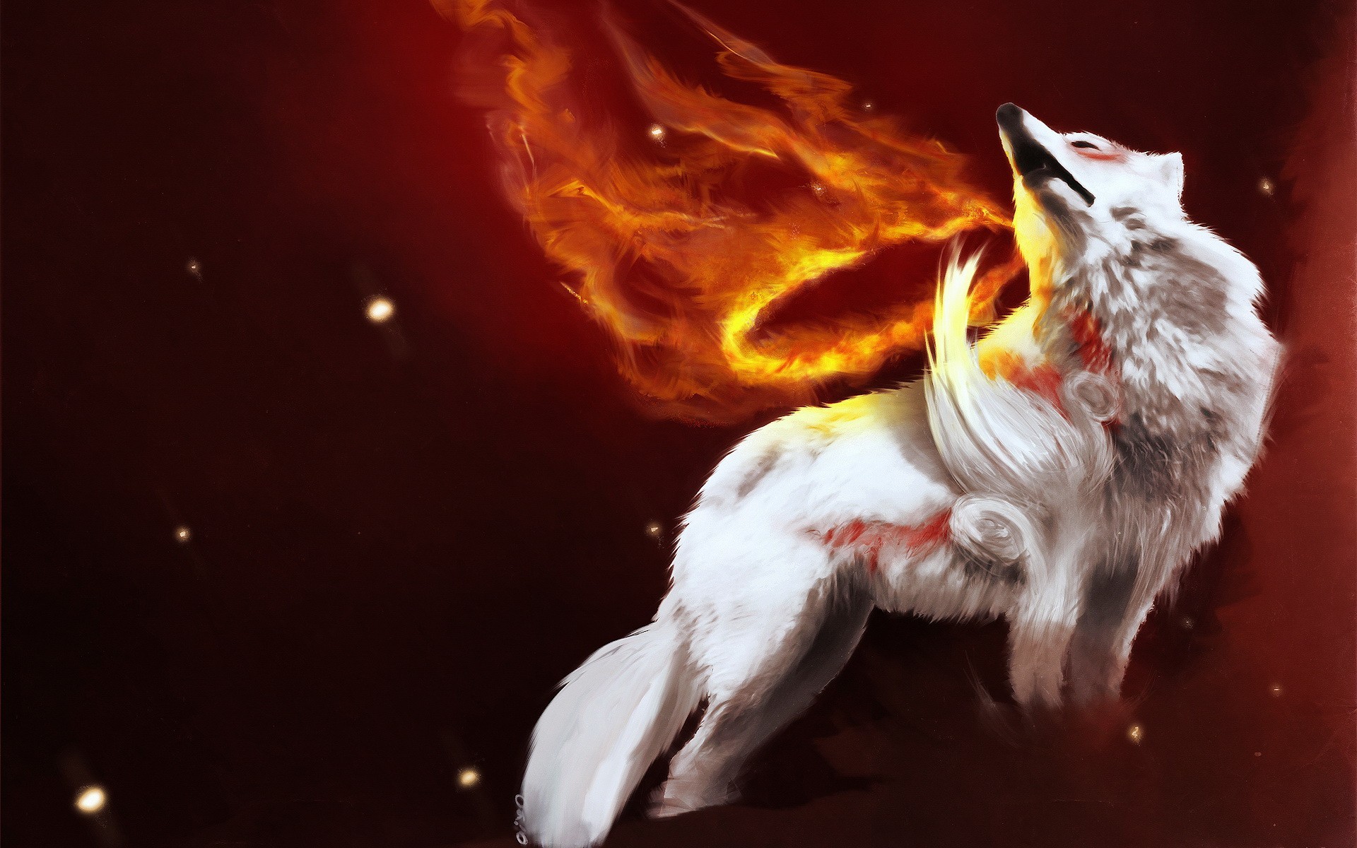 Fire wolf - Fantasy & Abstract Background Wallpapers on Desktop Nexus  (Image 2218376)