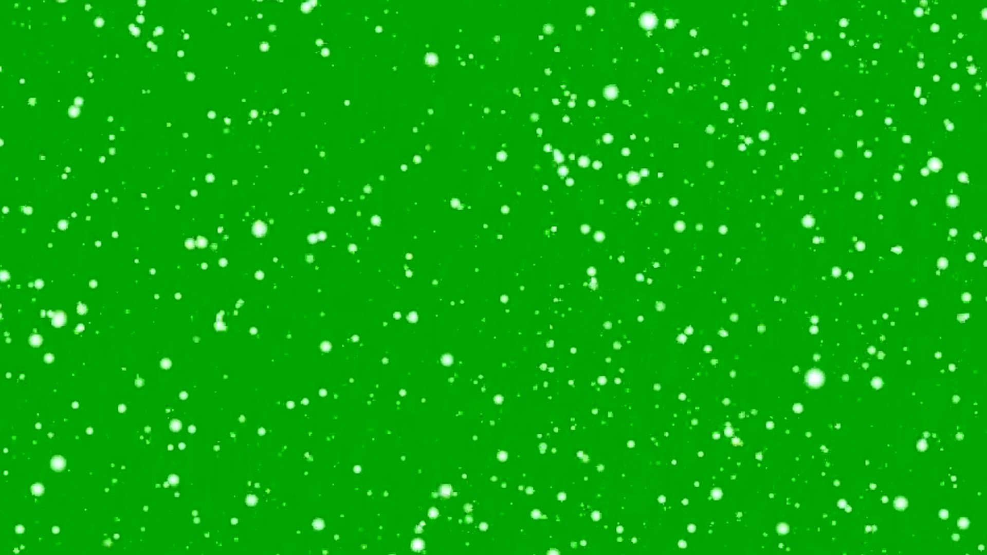 1920x1080 Snowflakes Falling on Green Screen Motion Background
