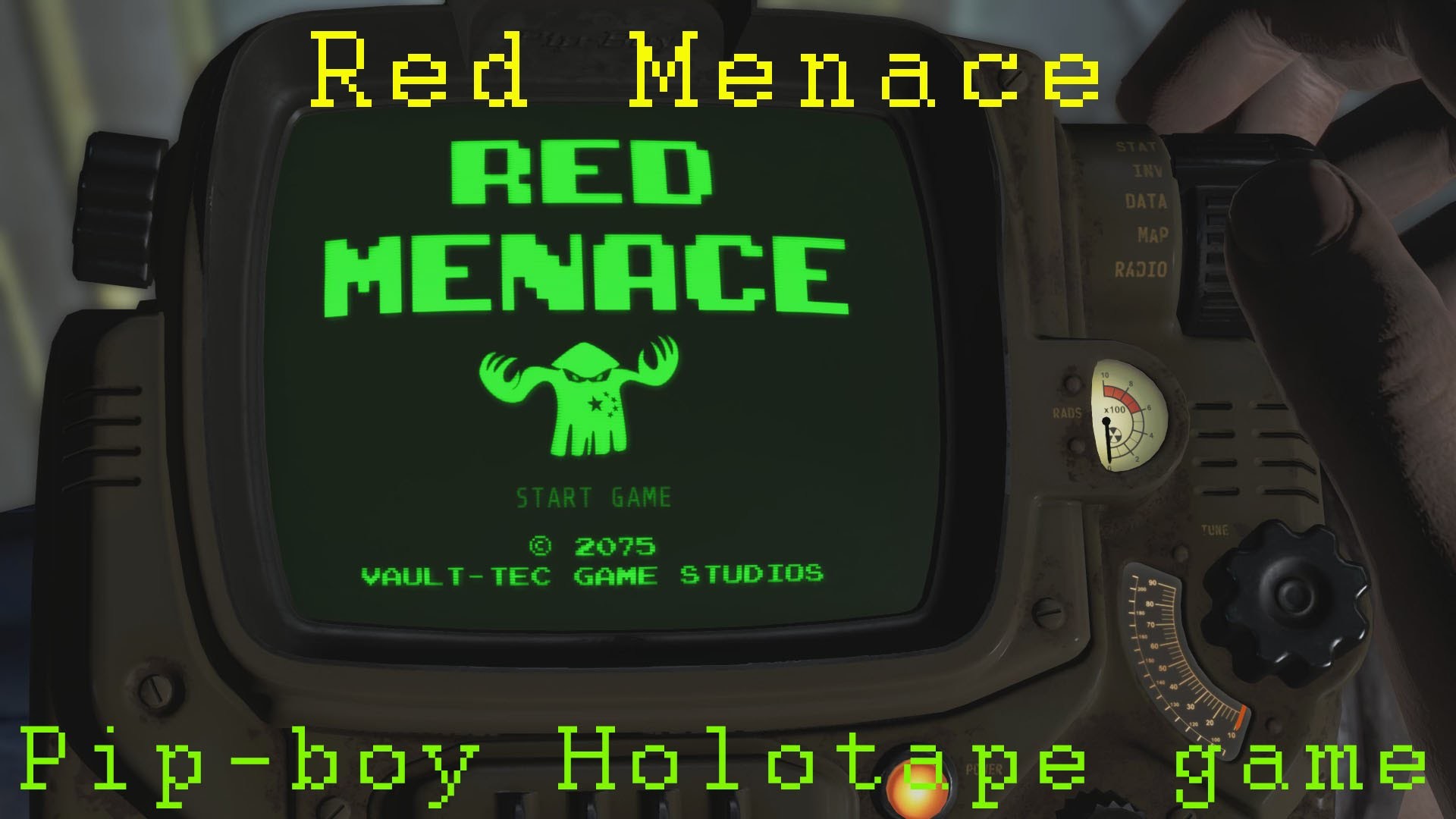 1920x1080 Fallout 4: Pip-boy mini game Red Menace