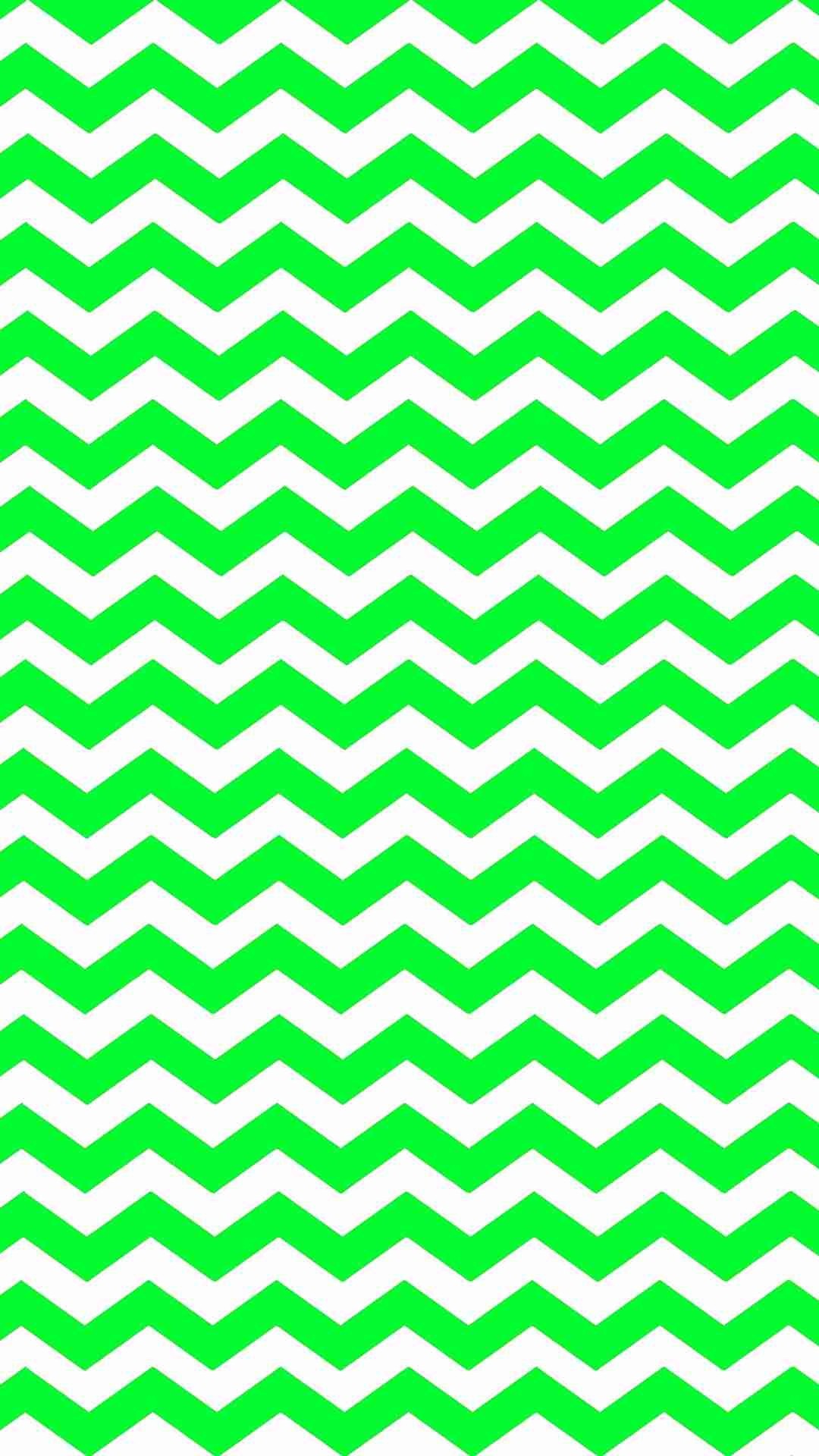 1080x1920 Eye-Catching Green Zigzag iPhone 6 Plus Wallpaper - Chevron Art Pattern  #iPhone #