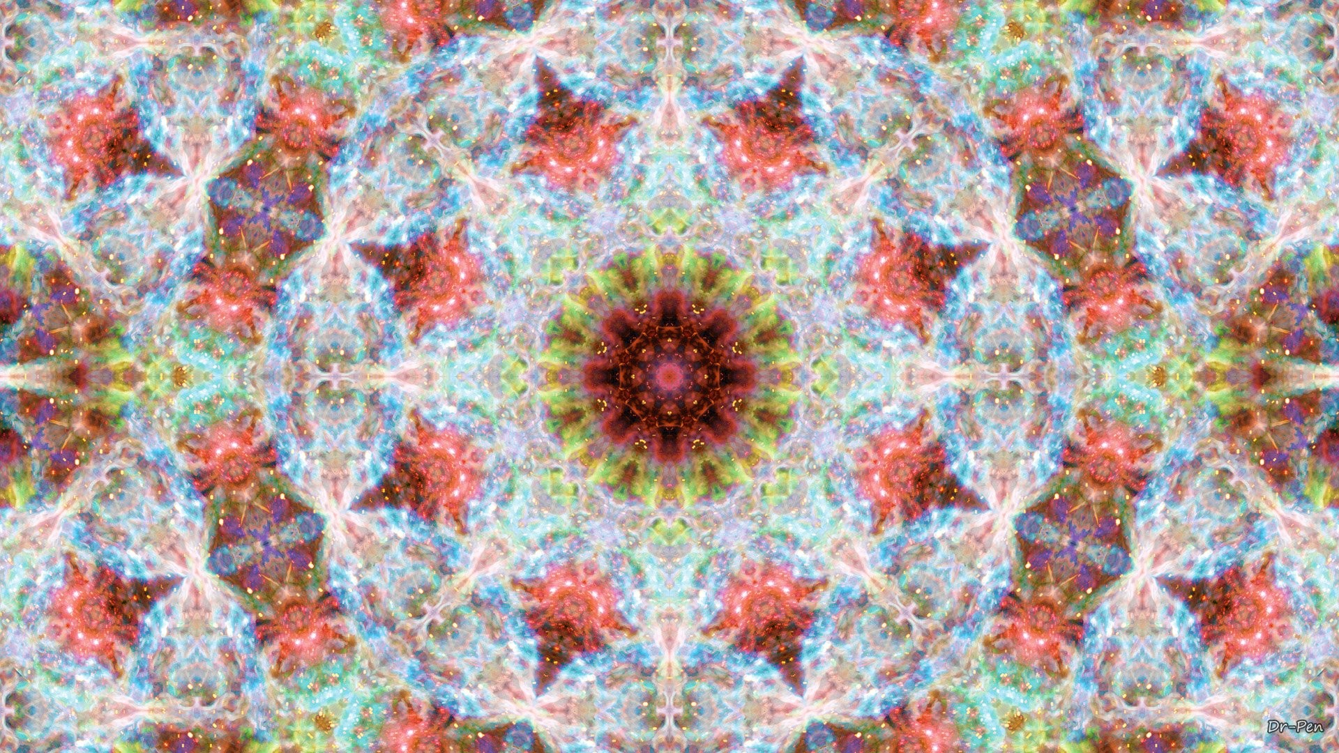 1920x1080 Abstrakt - MÃ¶nster Artistisk Manipulation Digital Abstrakt Mandala Space  Galax Bakgrund