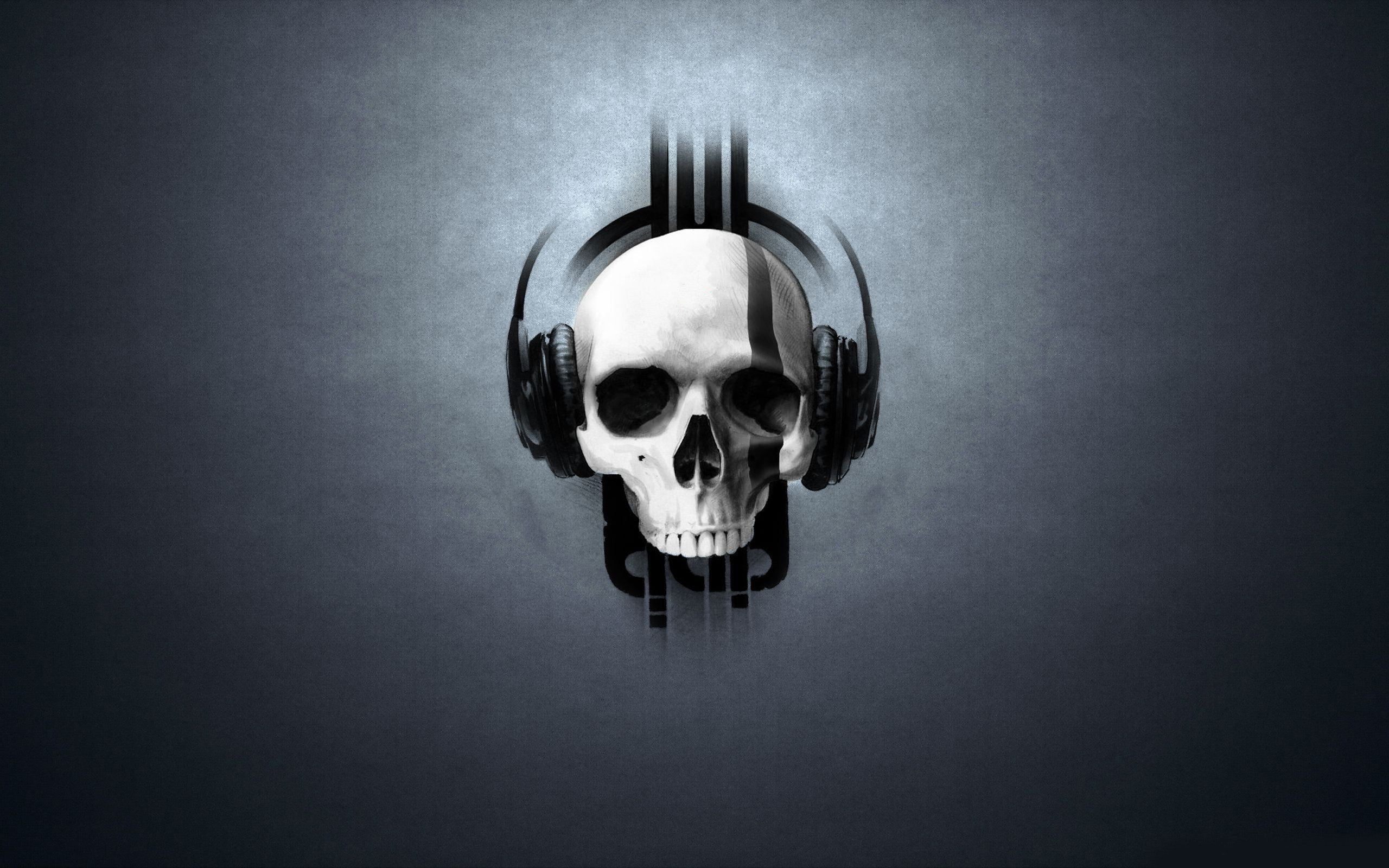 2560x1600 Skull with headphones Music HD desktop wallpaper, Skull wallpaper,  Headphone wallpaper - Music no.